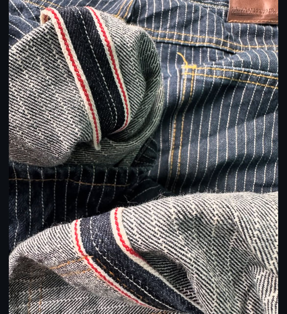 Japanese Brand 2000s Frizmworks Freeze All Prism Hickory Carpenter Selvedge Size US 34 / EU 50 - 5 Thumbnail