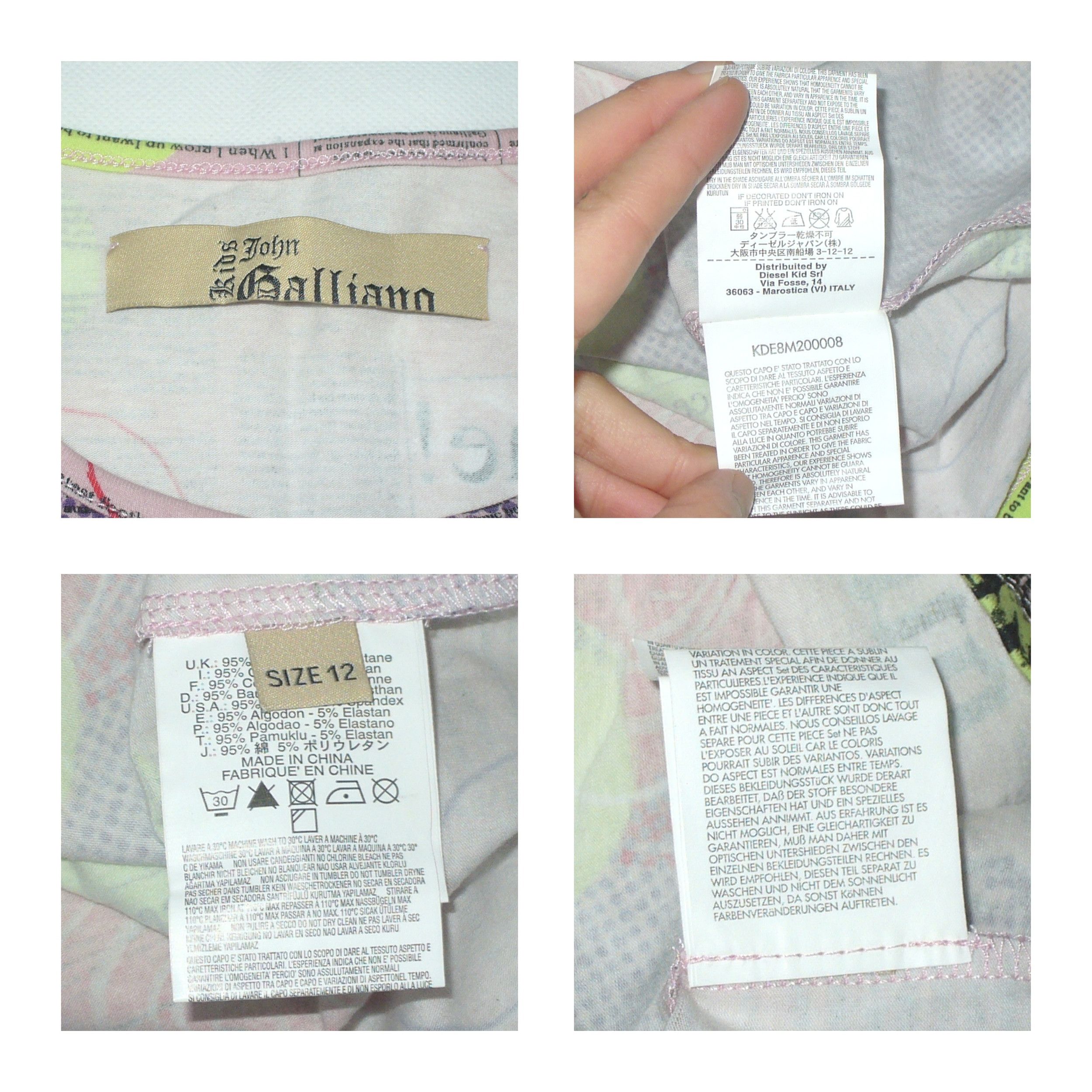 John Galliano John Galliano pink newspaper print tee Size XS / US 0-2 / IT 36-38 - 2 Thumbnail