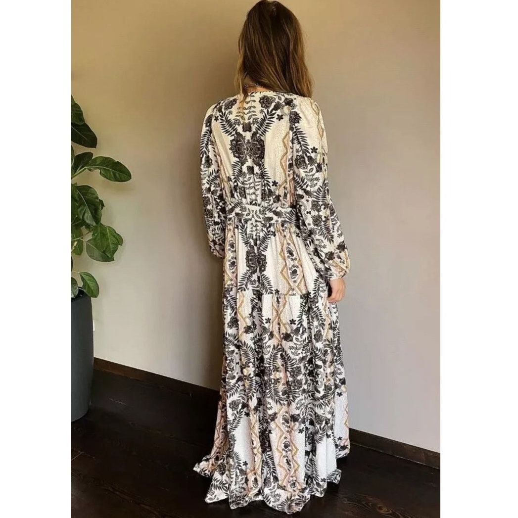 Free People New FREE PEOPLE Wandering Folk Maxi Top DRESS Duster $228 XS Size XS / US 0-2 / IT 36-38 - 3 Thumbnail