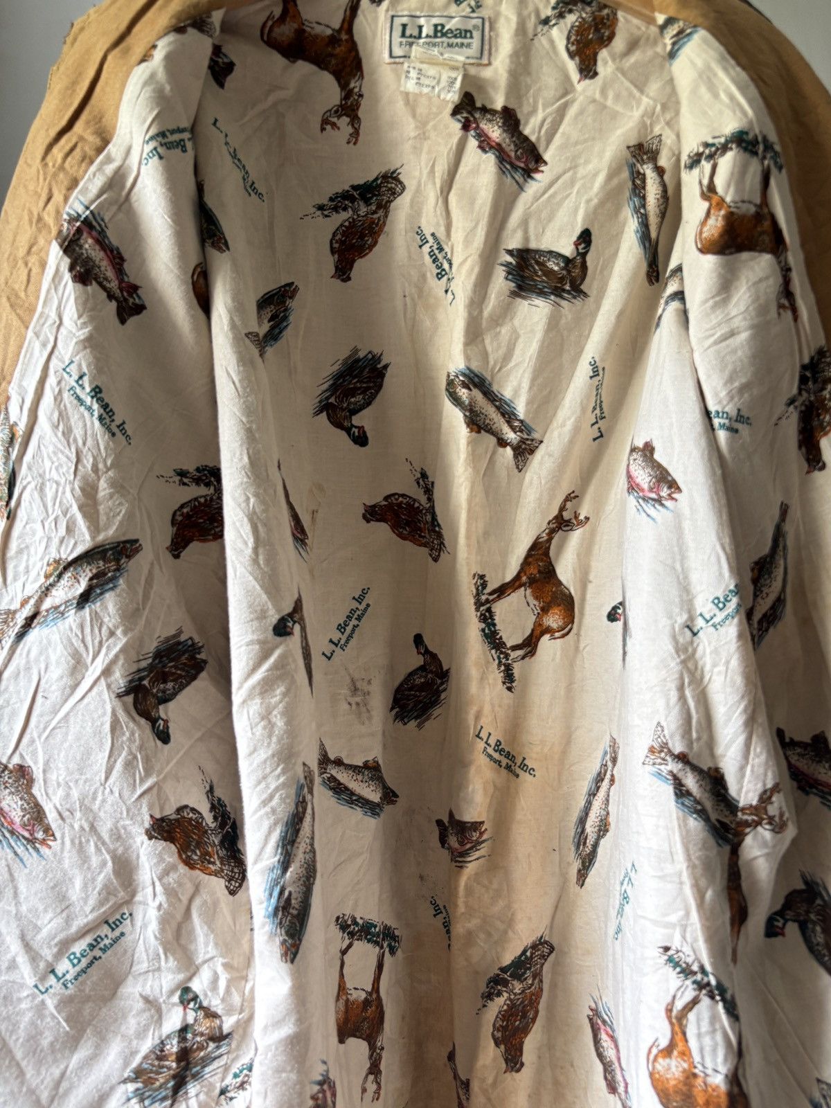 L.L. Bean Vintage LL Bean Hunting Jacket Duck Canvas Size US L / EU 52-54 / 3 - 16 Thumbnail