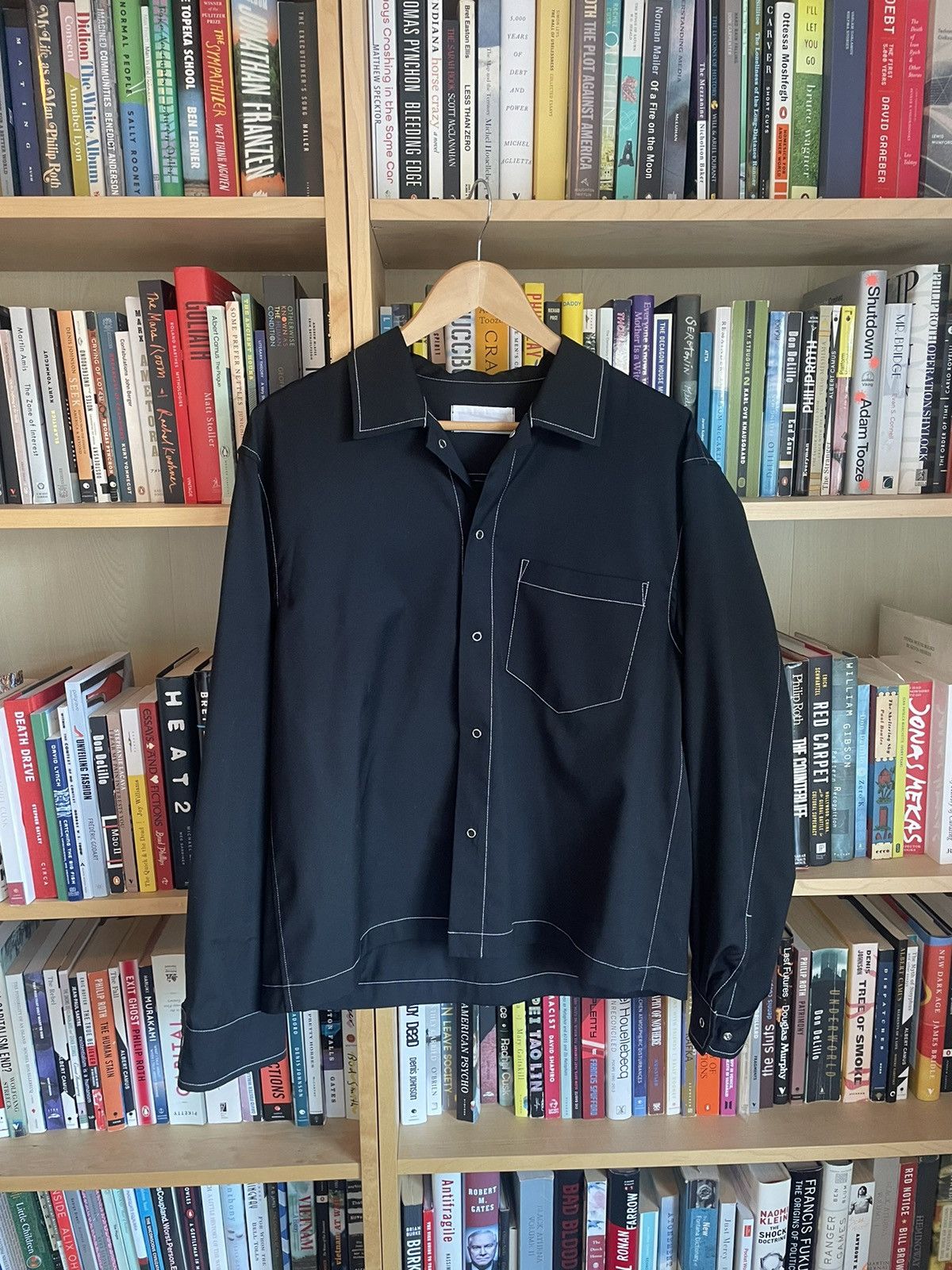 James Coward Workshop Shirt - Contrast Stitch Wool Size US S / EU 44-46 / 1 - 4 Thumbnail