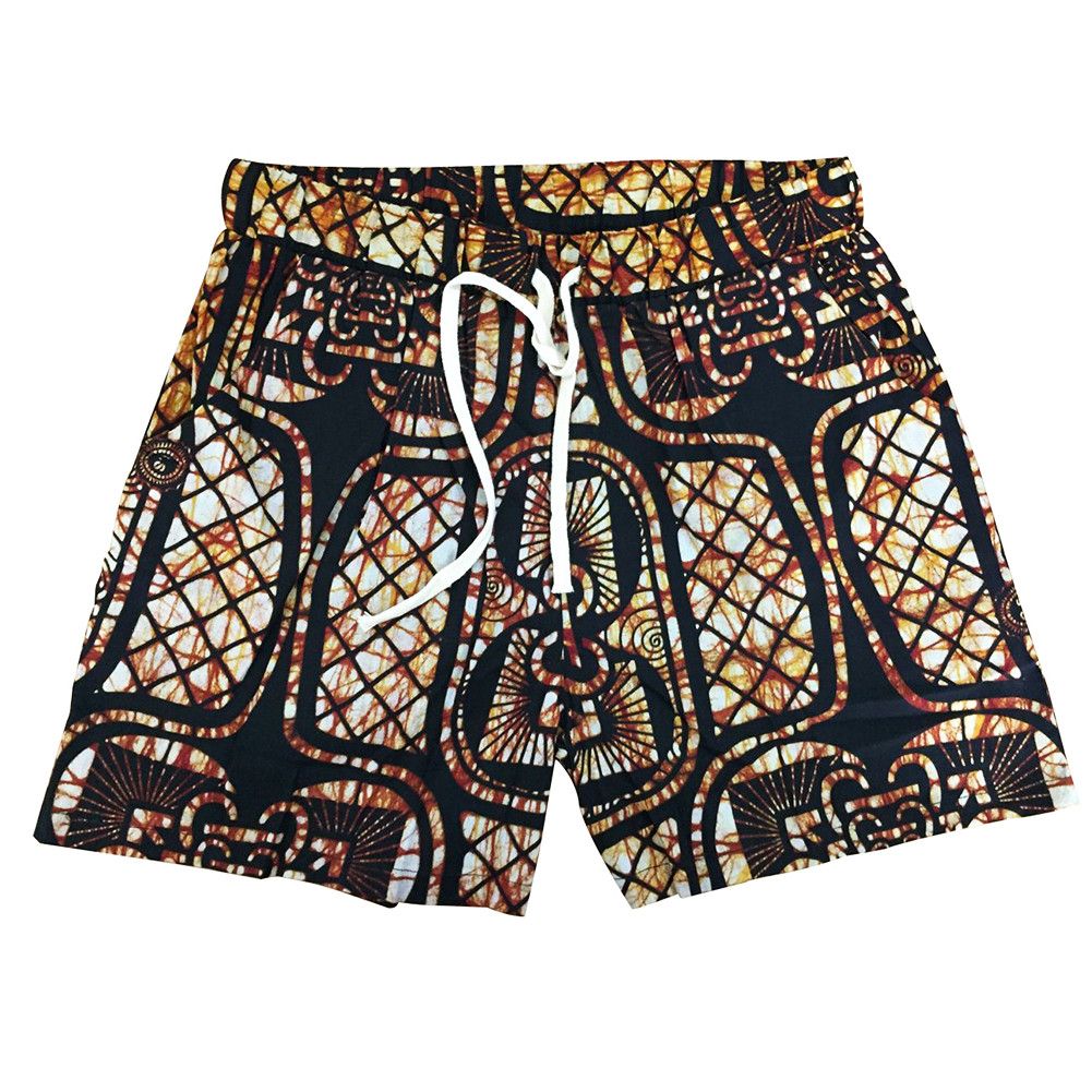 Other Cotton Batik Print Shorts Casual Beach Wind Elastic Waist Size 28" / US 6 / IT 42 - 4 Thumbnail