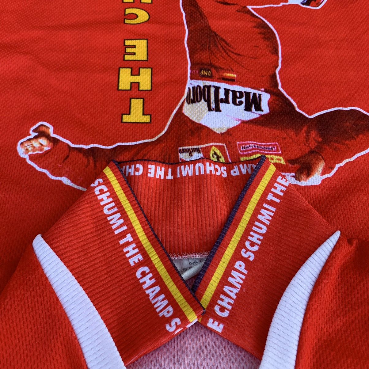 Ferrari Vintage formula one michael schumacher champions Jersey Size US XL / EU 56 / 4 - 13 Thumbnail