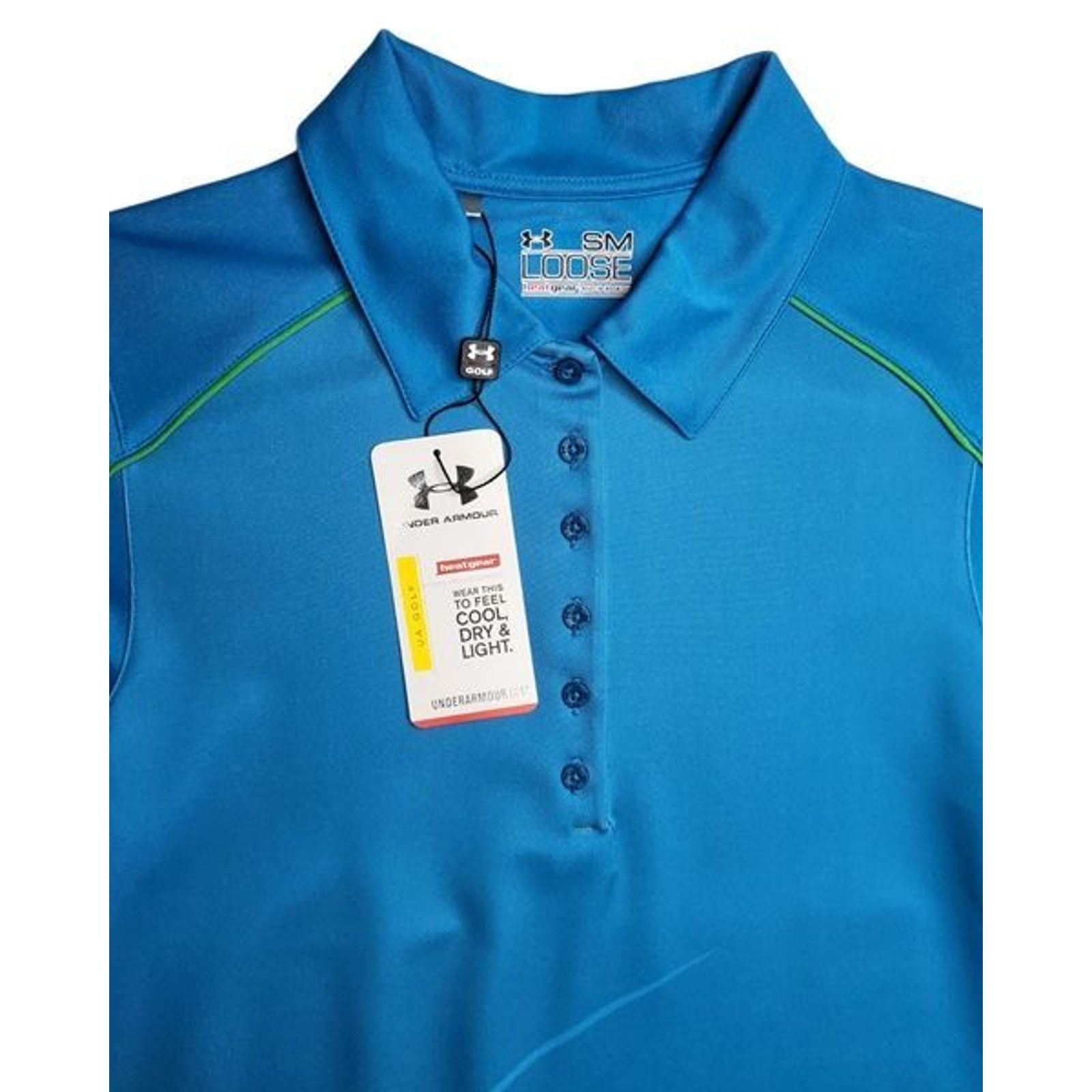Under Armour NWT Under Armour Women's Golf Polo Floral Blue/Green Size S Size US S / EU 44-46 / 1 - 3 Thumbnail