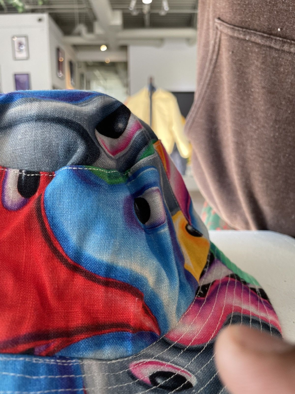 Vilebrequin VILEBREQUIN X Kenny Scharf Graphic Linen Bucket Hat Size ONE SIZE - 4 Thumbnail
