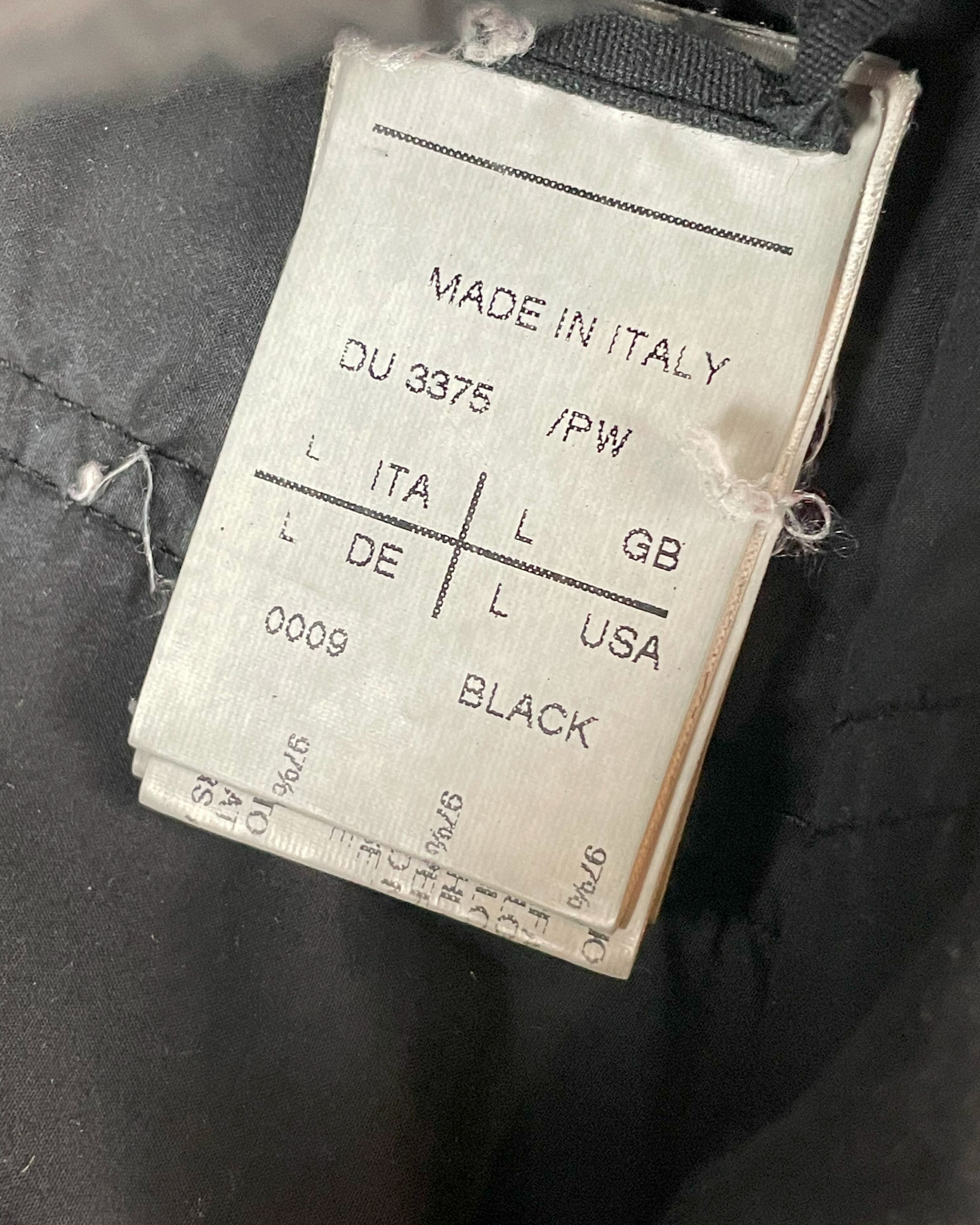 Rick Owens RARE 2013 Creatch Cargo Pants Black Wax Poplin Size US 32 / EU 48 - 5 Thumbnail