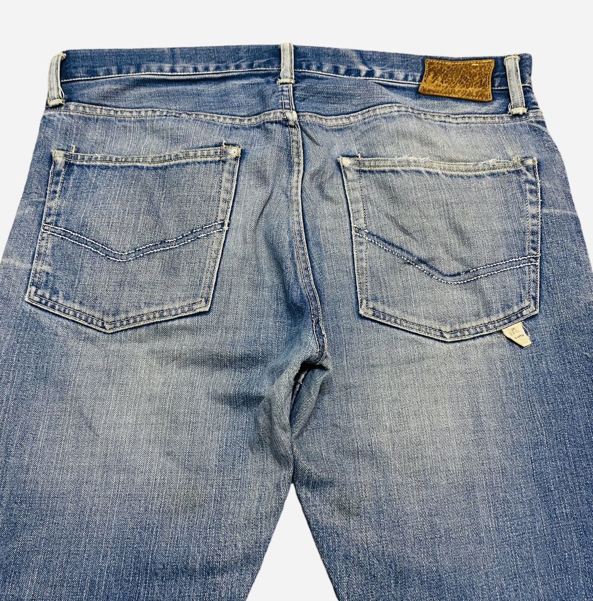 Designer × Japanese Brand × Vintage Rare Vintage Japanese Brand Canton Patchwork Jeans 2000s Size US 34 / EU 50 - 4 Thumbnail