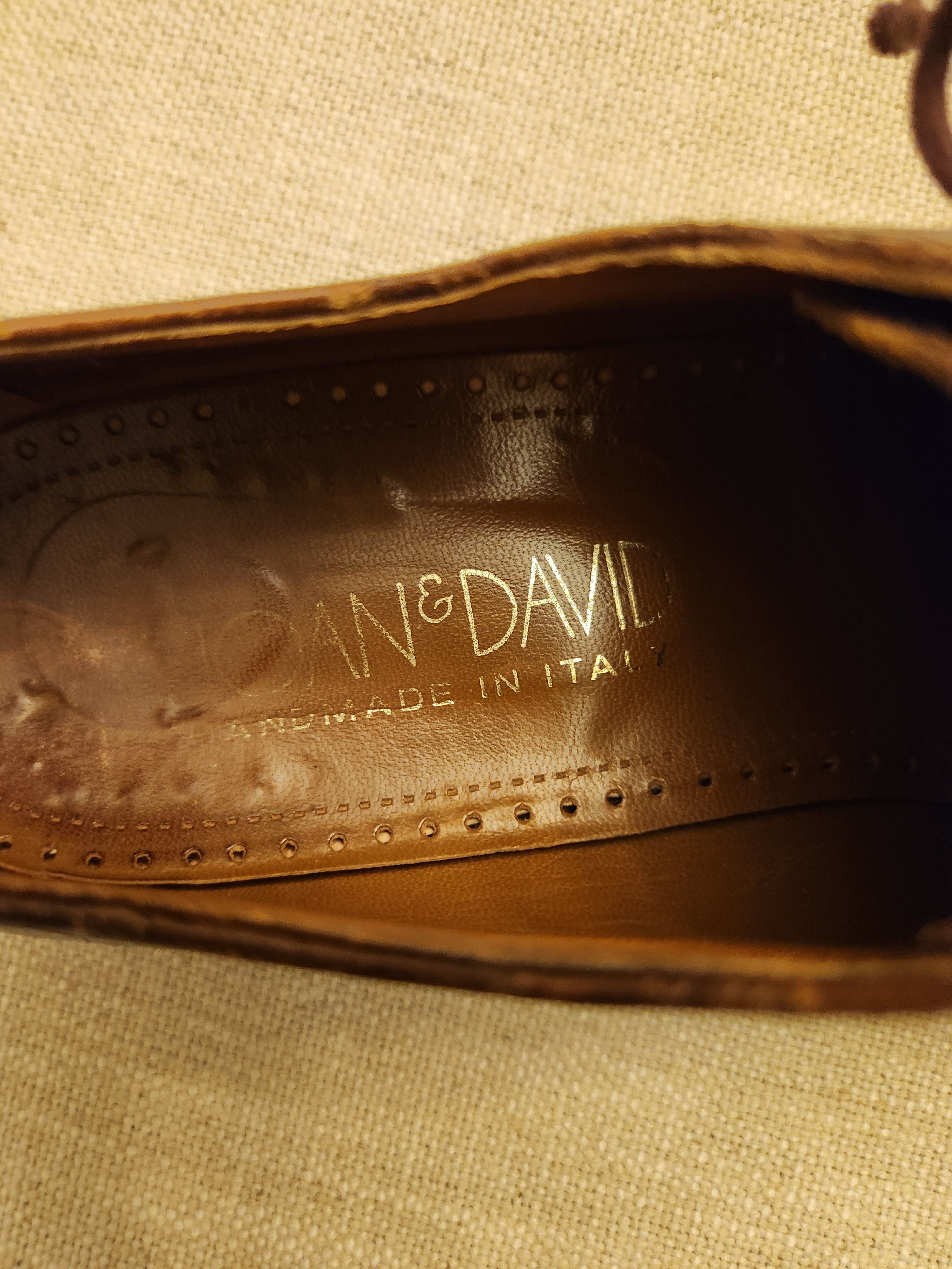 Other Vtg Joan & David Unisex Allegator Embossed Lace up Shoes Size US 6.5 / EU 39-40 - 5 Thumbnail