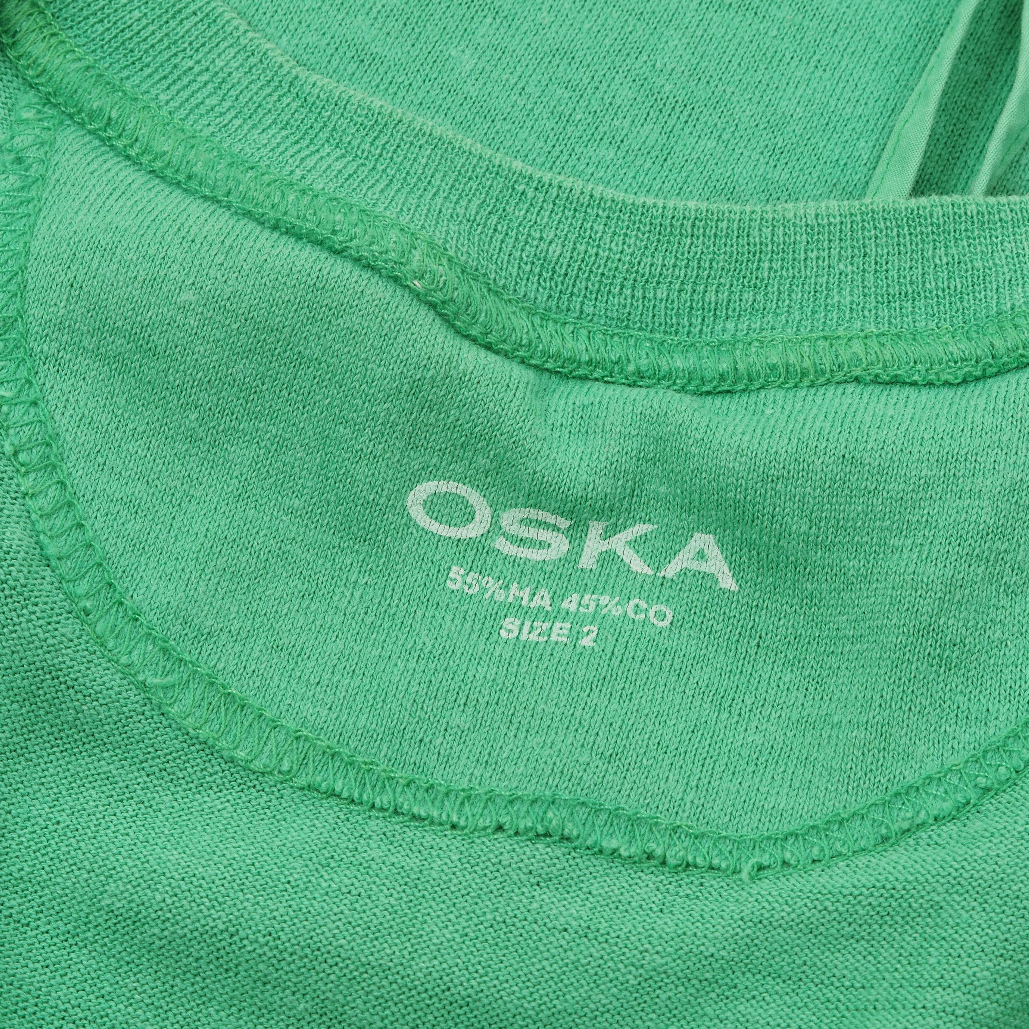 Annette Gortz × Rundholz × Sarah Pacini OSKA Women's Green Knee Length Dress Size M / US 6-8 / IT 42-44 - 7 Thumbnail