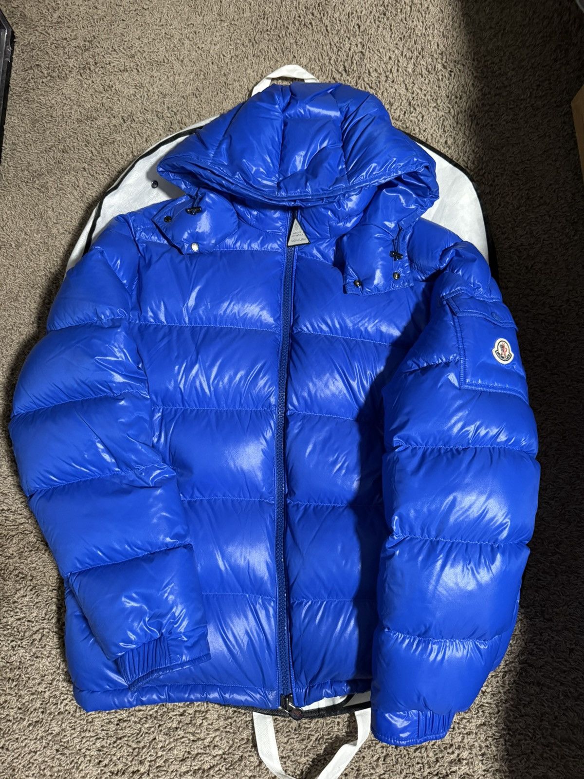 Moncler Moncler Maya Short Down Jacket – Royal Blue Size US XL / EU 56 / 4 - 1 Thumbnail