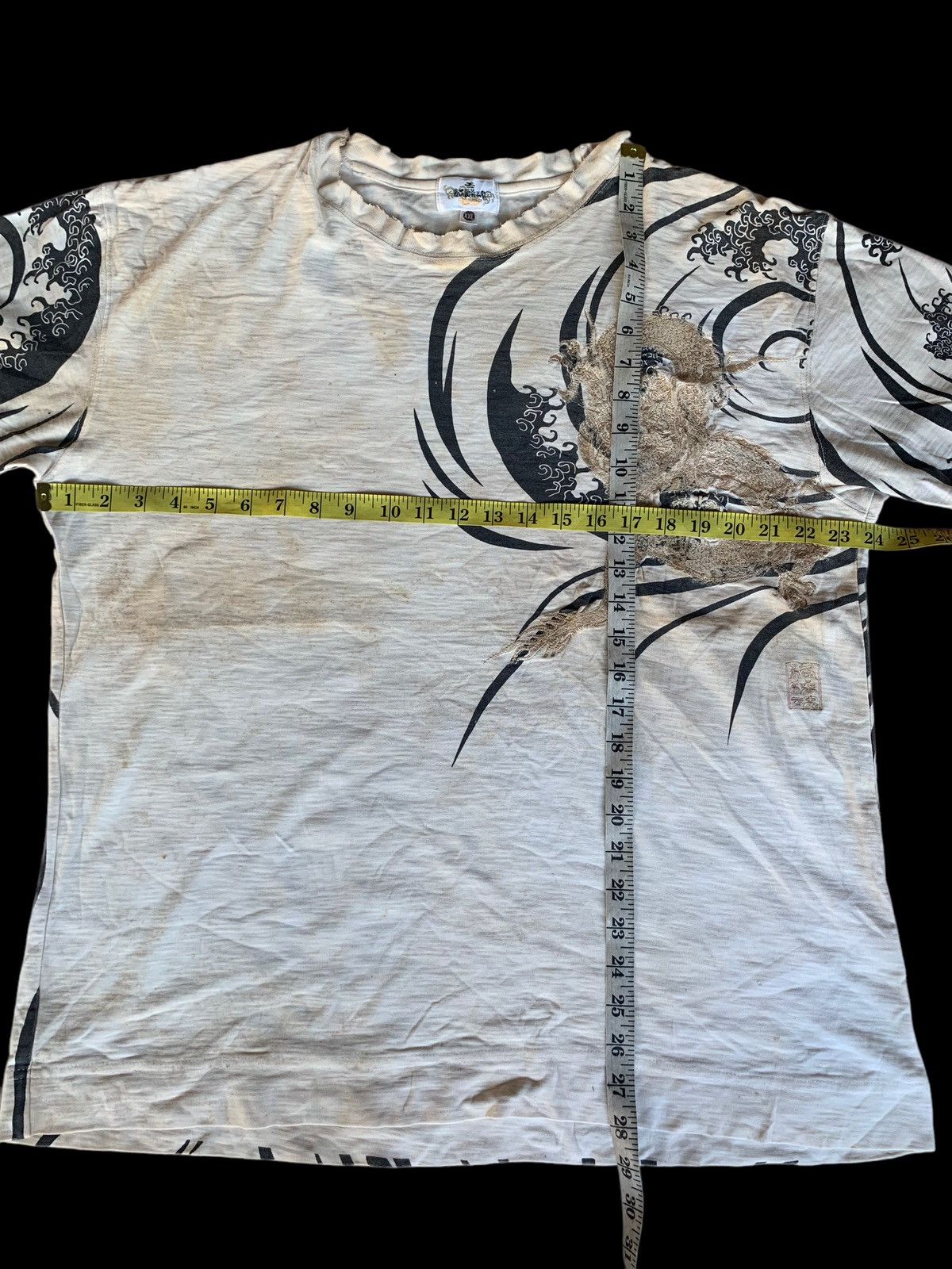 Karakuri Tamashii SUNFADED KARAKURI KAMASHI DRAGON STAIN DISTRESSED SHIRT Size US XXL / EU 58 / 5 - 21 Thumbnail
