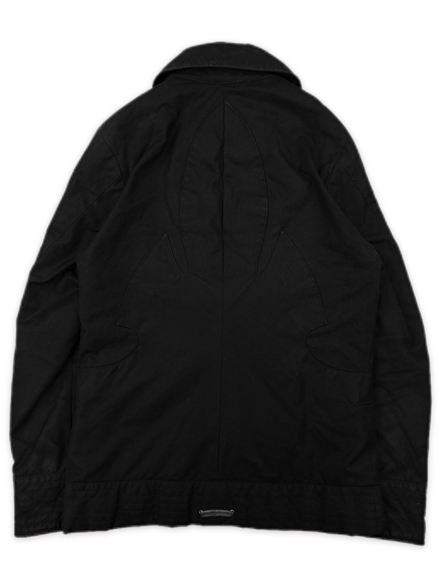 Chrome Hearts Chrome Hearts Dagger Zip Fleur Back Lined Black Peacoat Size US M / EU 48-50 / 2 - 4 Thumbnail