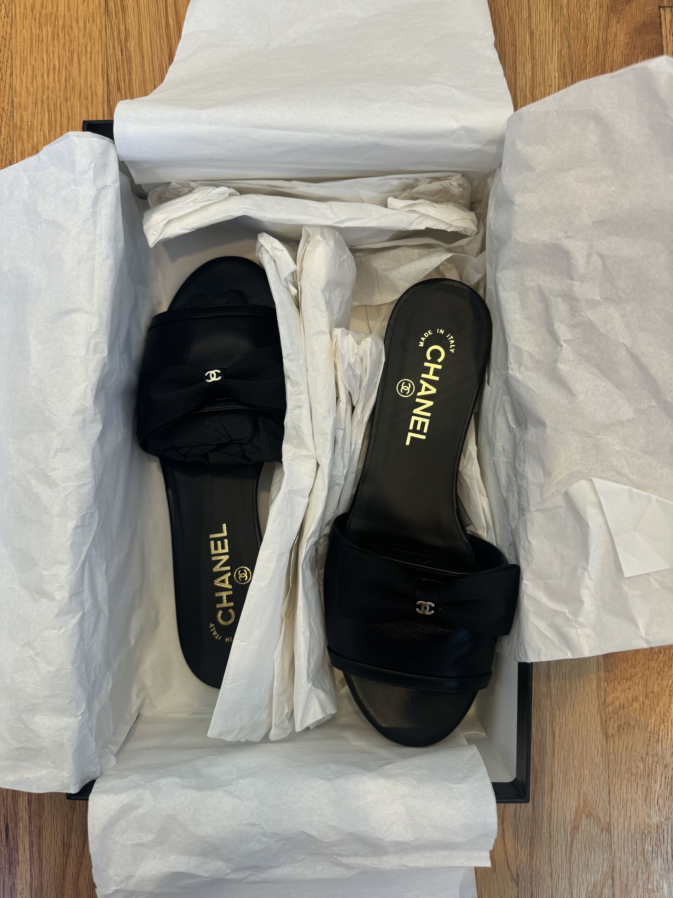 Chanel Sandal mule with bow Size US 7.5 / IT 37.5 - 5 Thumbnail
