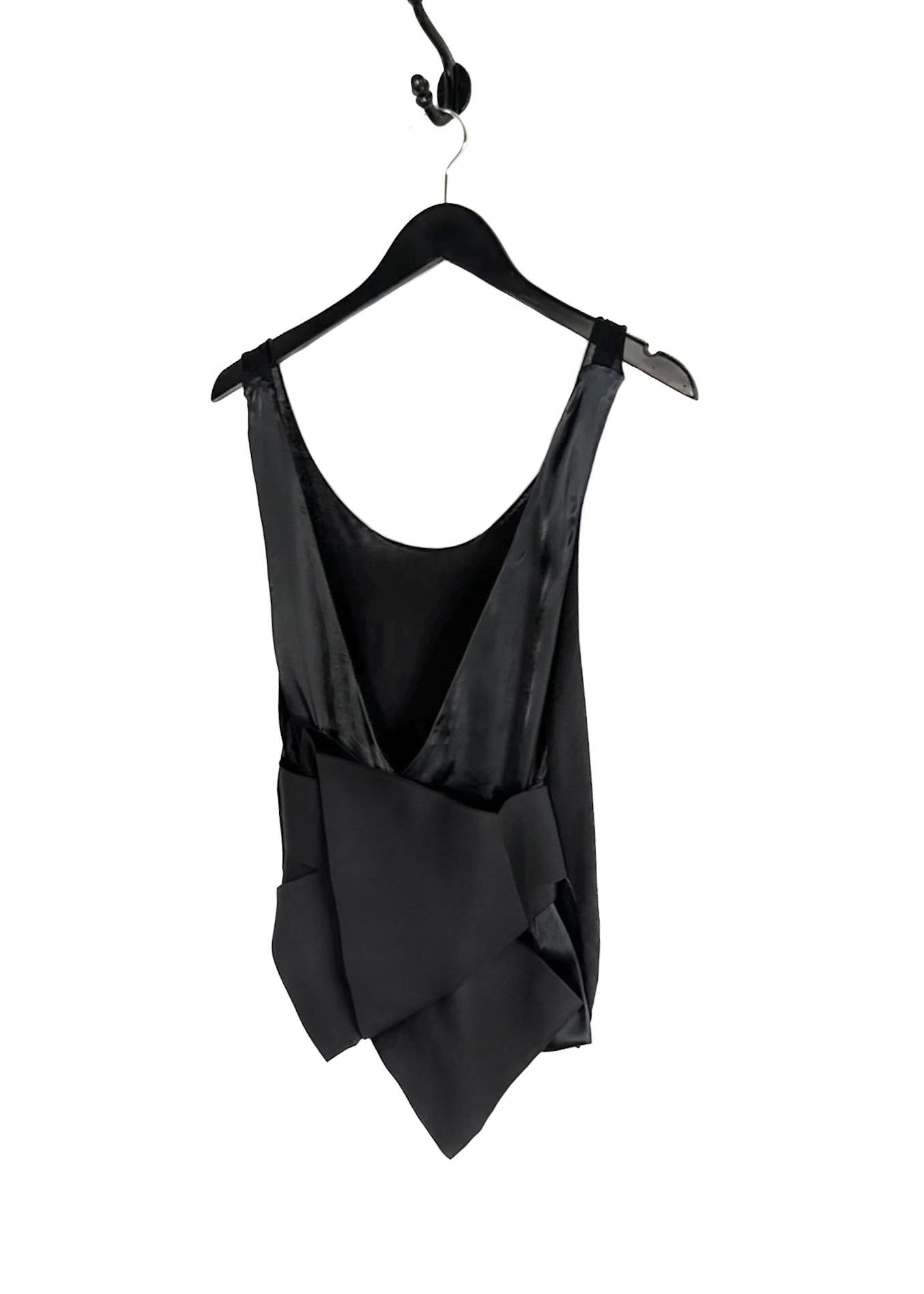 Lanvin Lanvin SS06 Black Jersey Plunged Back Structured Tank Top Size XS / US 0-2 / IT 36-38 - 3 Thumbnail