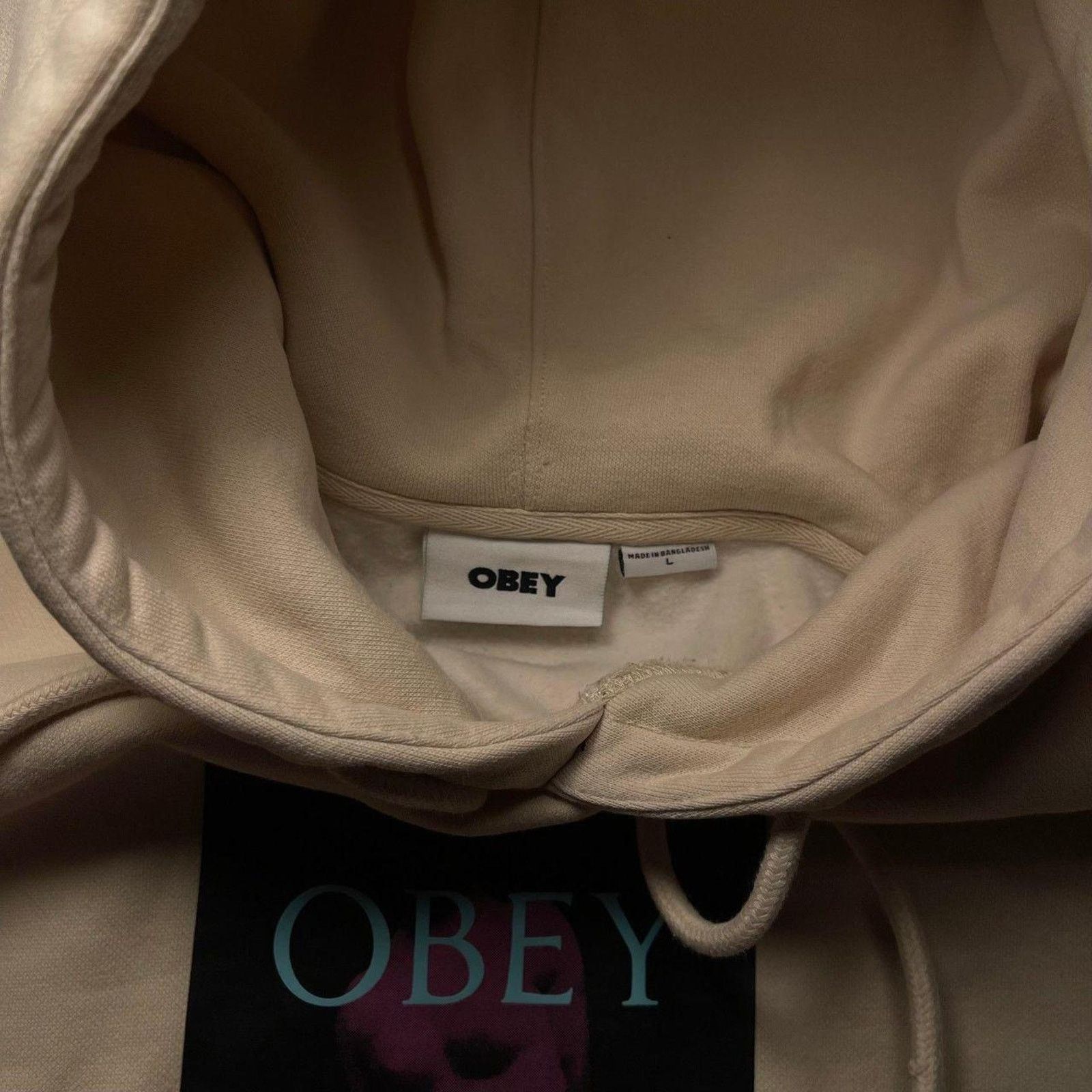 Obey Obey Beige Heavyweight Graphic Hoodie Purple size L Size US L / EU 52-54 / 3 - 4 Thumbnail