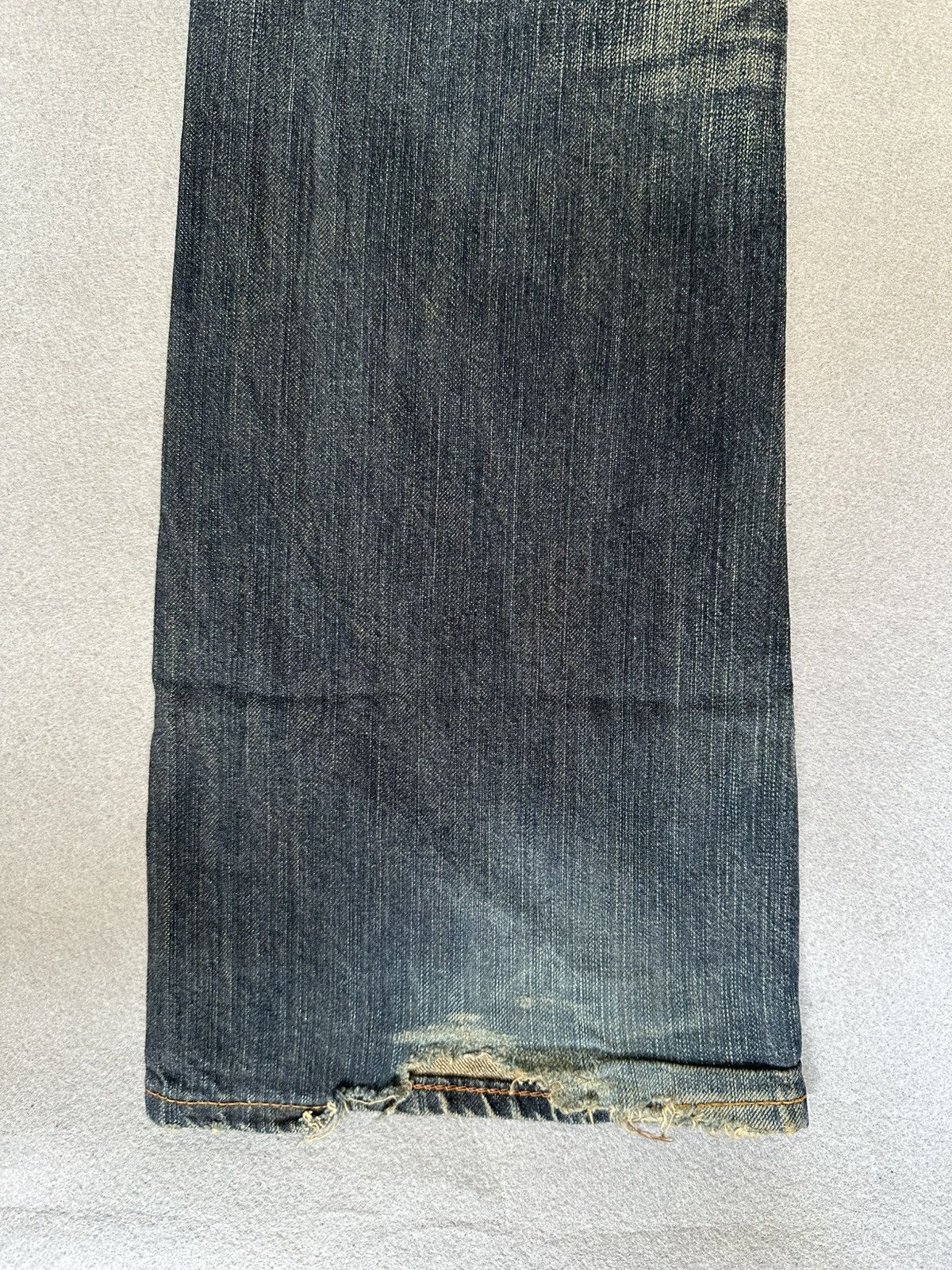 Japanese Brand FLARE Edwin Distressed Denim Size US 31 - 11 Thumbnail