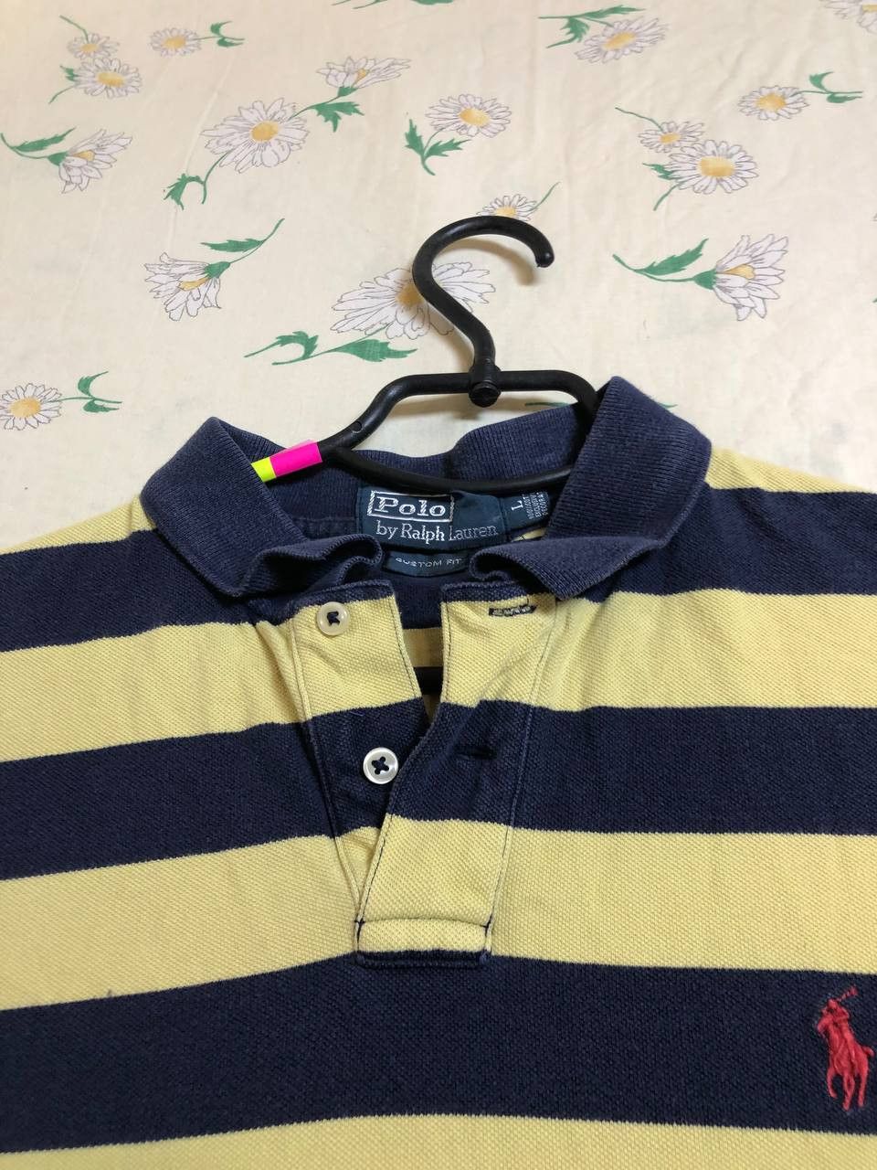 Polo Ralph Lauren Polo Ralph Lauren Blue and Yellow Striped Short Sleeve Size US L / EU 52-54 / 3 - 7 Thumbnail