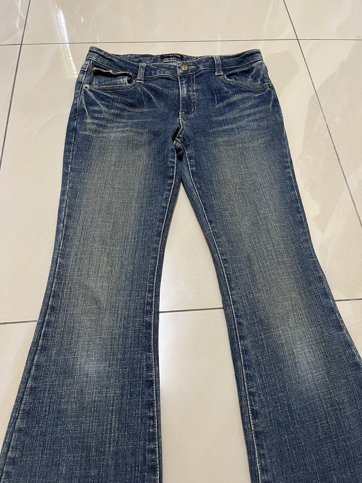 If Six Was Nine × Jean × Tornado Mart Flare jeans back rush distressed mud rusty low rise Size US 28 / EU 44 - 2 Thumbnail