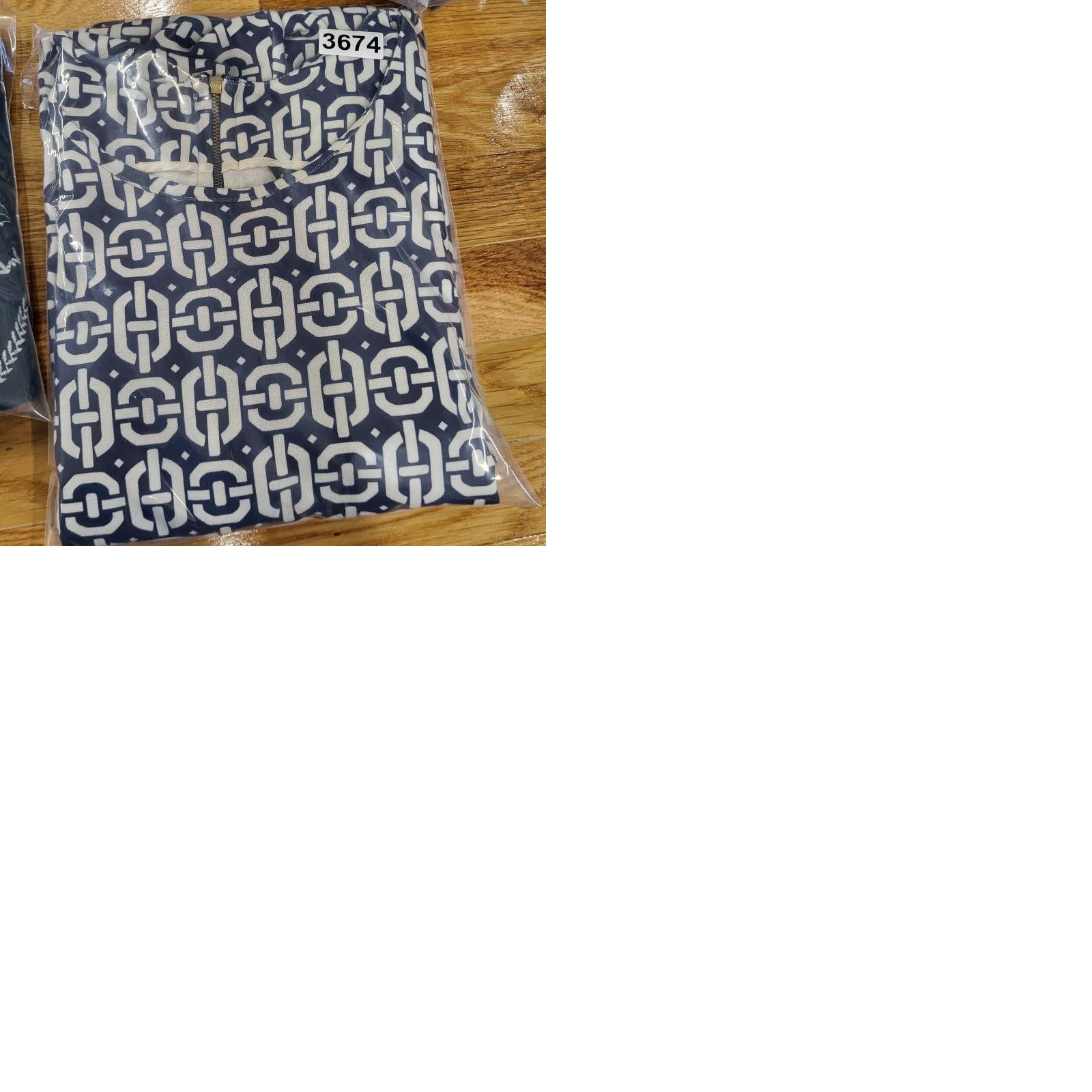 Banana Republic Banana Republic Dress Women’s 14 Blue Geo Print Sheath Rear Zip Back Ponte Dress Size XL / US 12-14 / IT 48-50 - 9 Thumbnail