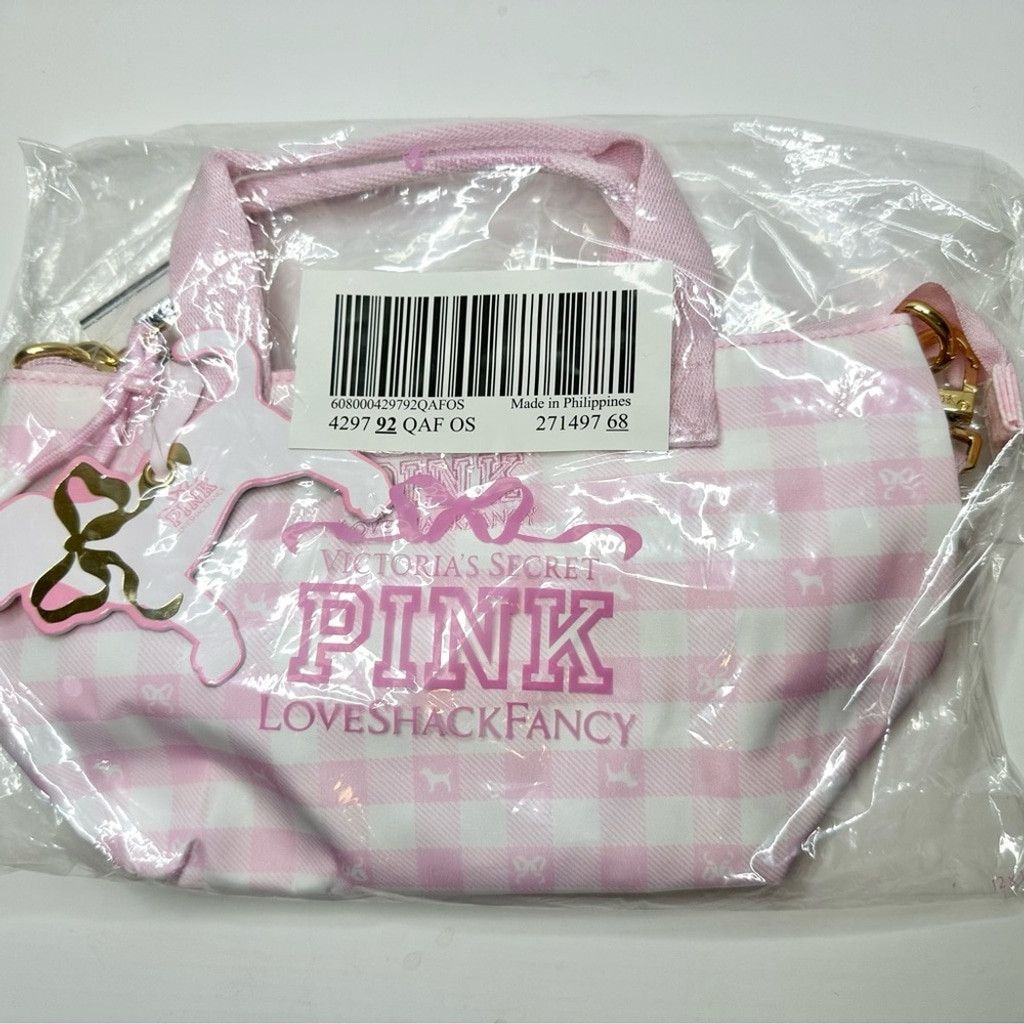 LoveShackFancy Victoria’s Secret PINK LoveShackFancy Pink Gingham Crossbody Size ONE SIZE - 3 Thumbnail