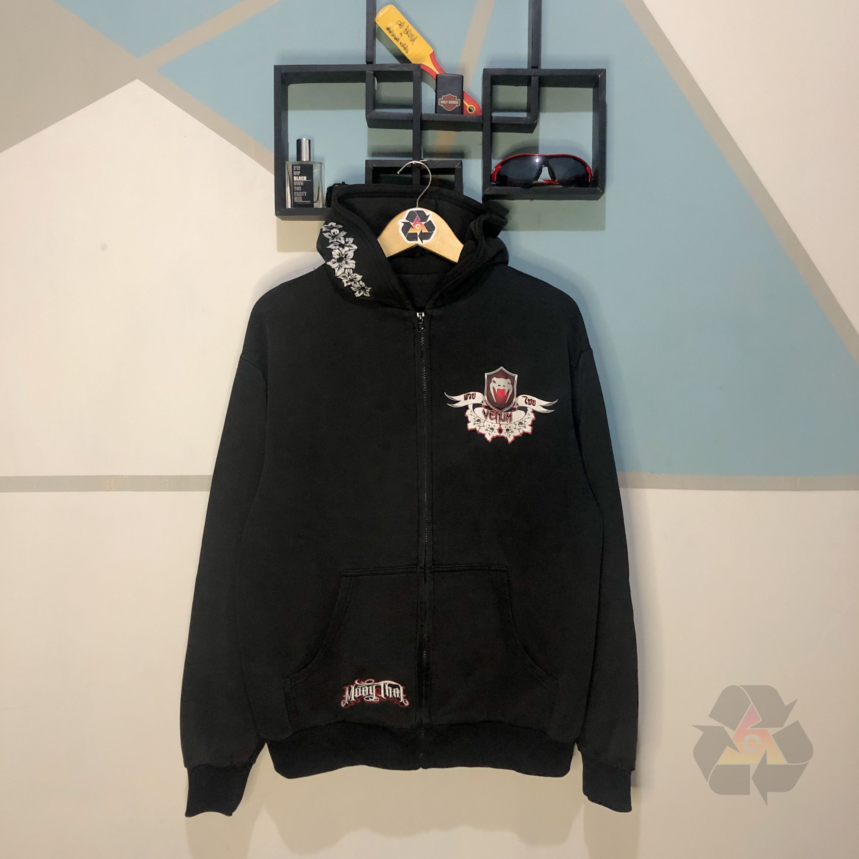 UFC × Vintage Venum Zip-Up Muay Thai Embroidered Y2K Size US L / EU 52-54 / 3 - 3 Thumbnail