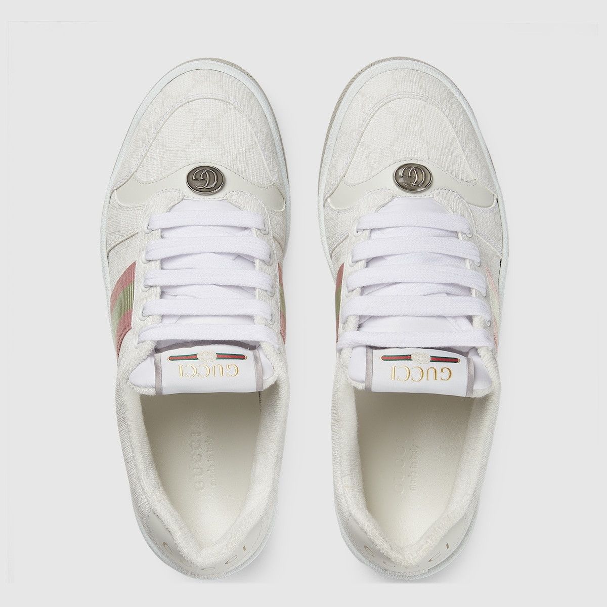 Gucci oc11z1025 Screener Sneakers in White Size US 4.5 / IT 34.5 - 4 Thumbnail