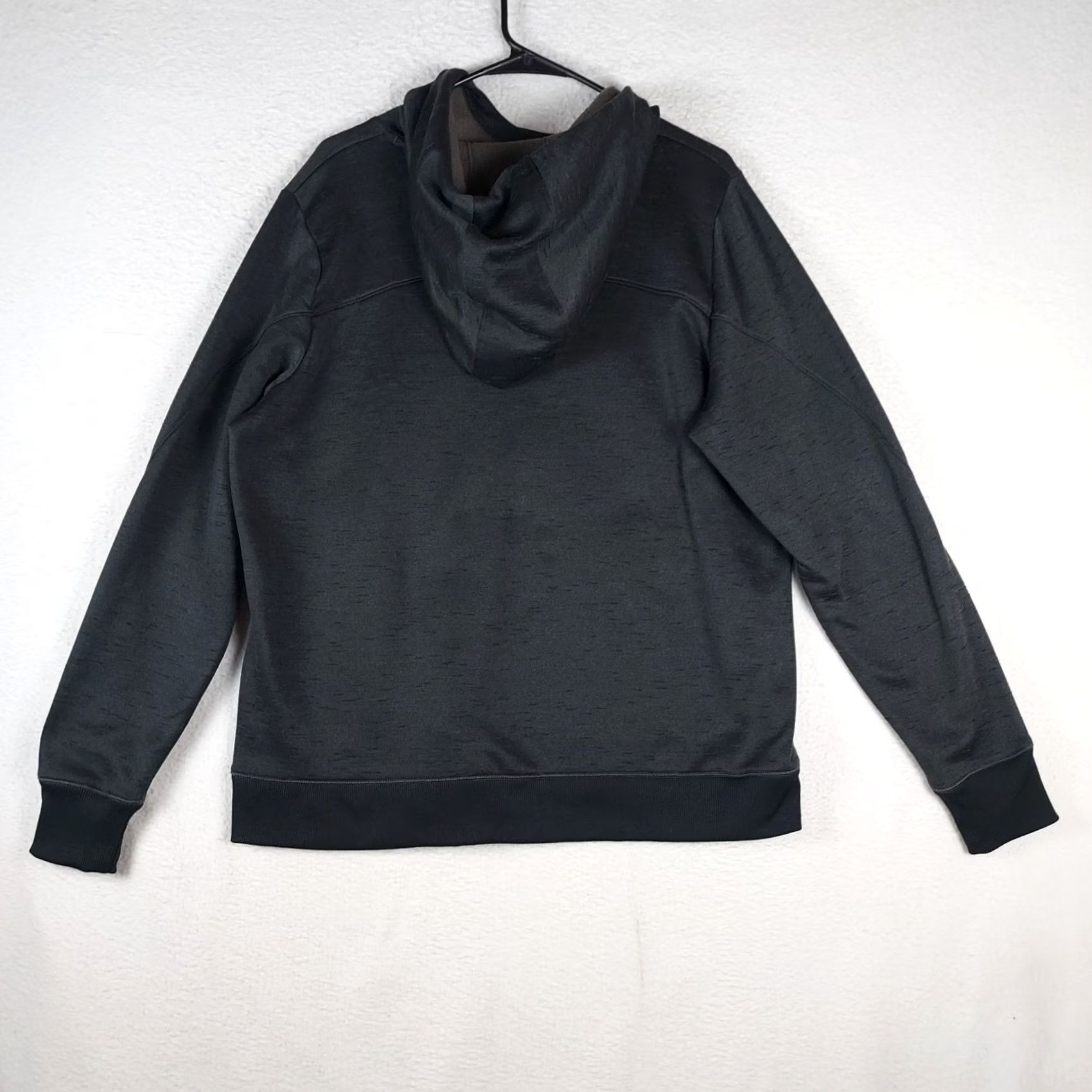 Under Armour Under Armour ColdGear Hoodie Men XL DarkGray Orange Logo Fleece Sweatshirt Shirt Pullover Hooded Mens Winter Sports Gym & Training Size US XL / EU 56 / 4 - 4 Thumbnail