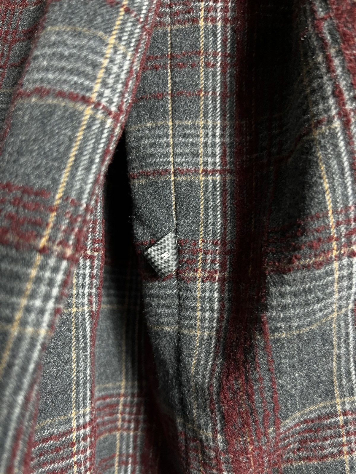 Other Check necessity sense jacket plaid tweed mens red gray zip Size US M / EU 48-50 / 2 - 7 Thumbnail