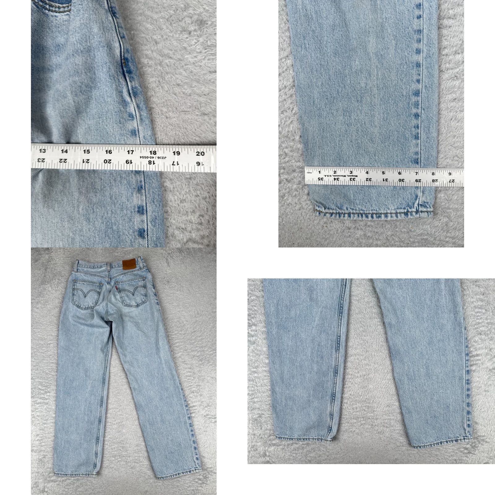 Levi's VINTAGE Levis Jeans Women 25 Blue Denim Big E Mom Jean Light Wash Zip Fly 25x29 Levi's Wedgie Fit Retro Regular Women Size 42" / US 20 - 9 Thumbnail