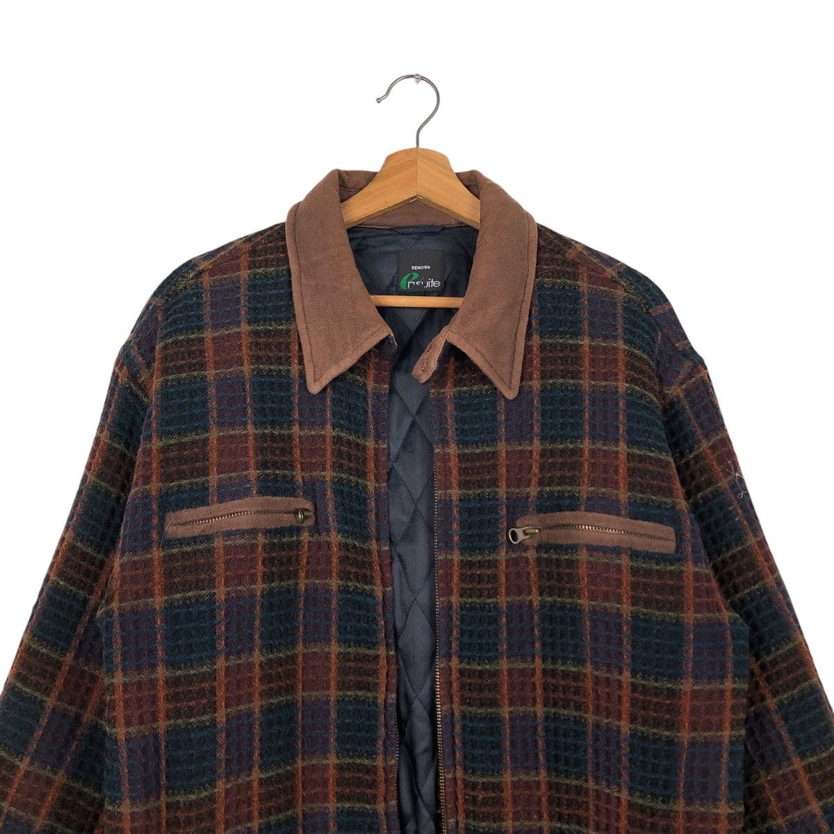 Japanese Brand 📌Vintage Wool Work Jacket Renown Tartan Design Issey Miyake Size US M / EU 48-50 / 2 - 4 Thumbnail