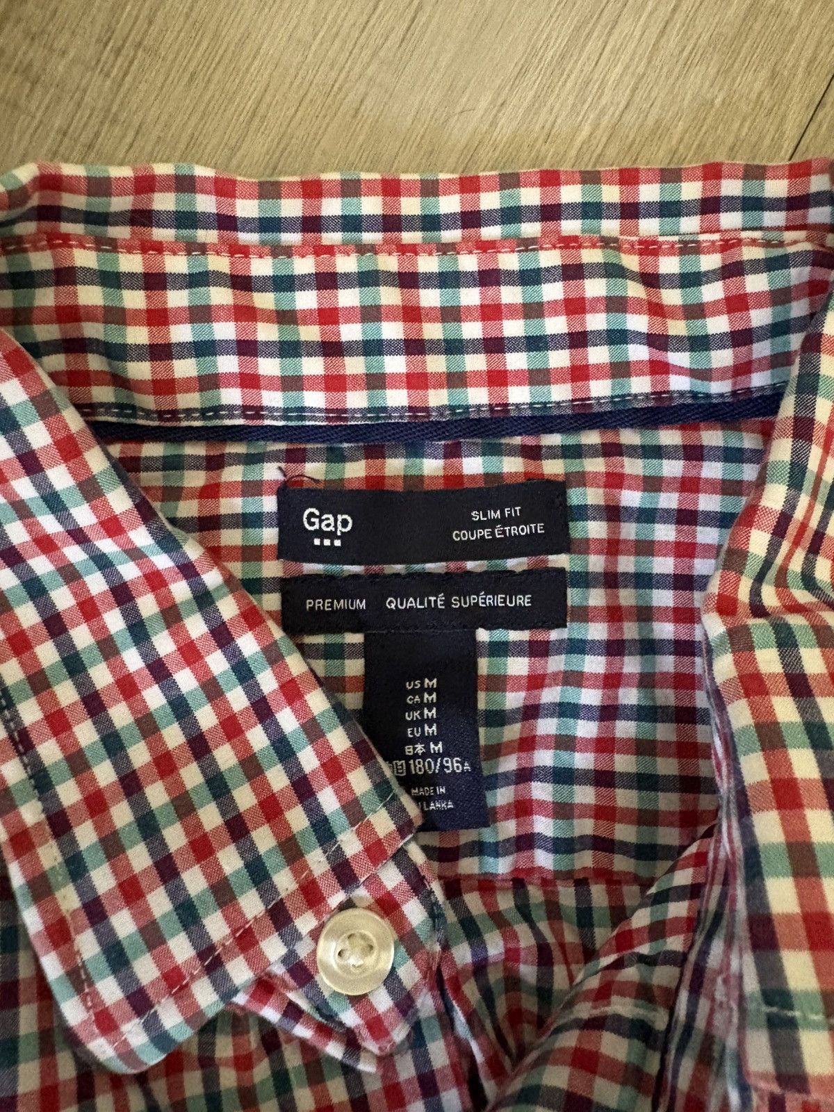Gap GAP Multicolor Long Sleeve Slim Fit Button Up Size US M / EU 48-50 / 2 - 3 Thumbnail