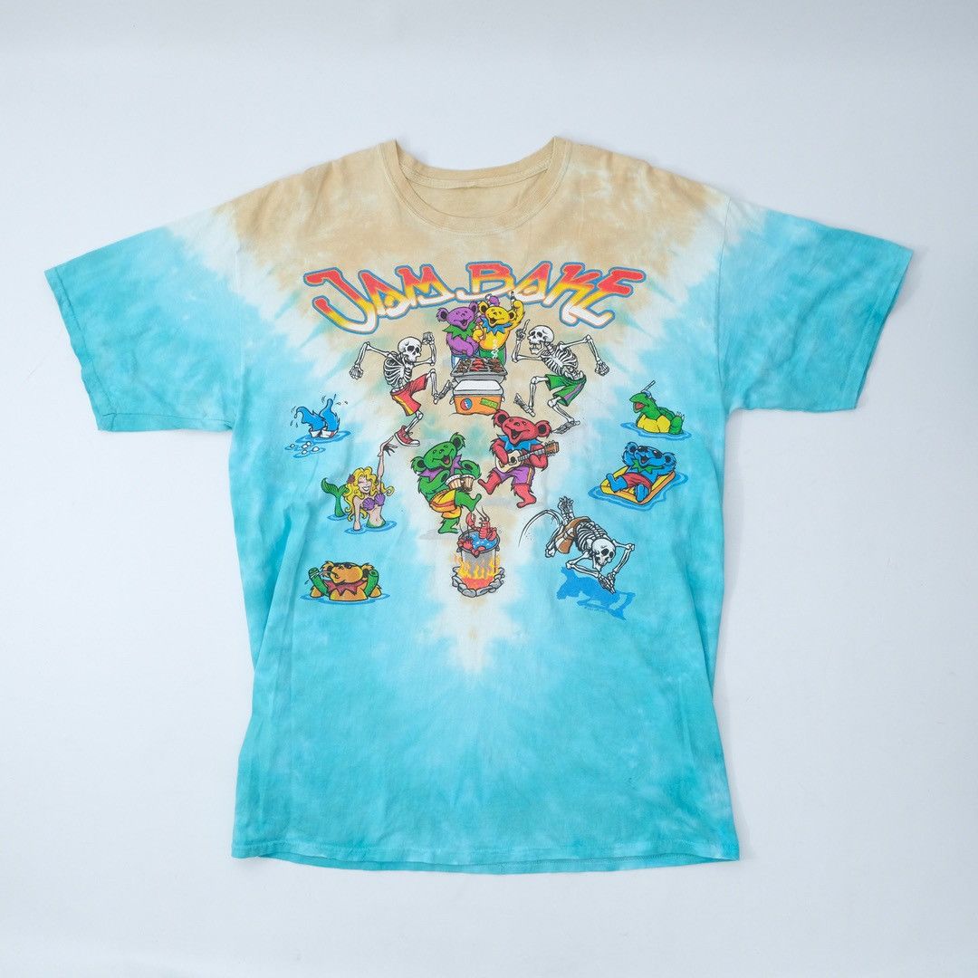 Band Tees × Vintage 2001 Grateful Dead Jam Barake Blue Cream Size US XL / EU 56 / 4 - 1 Thumbnail