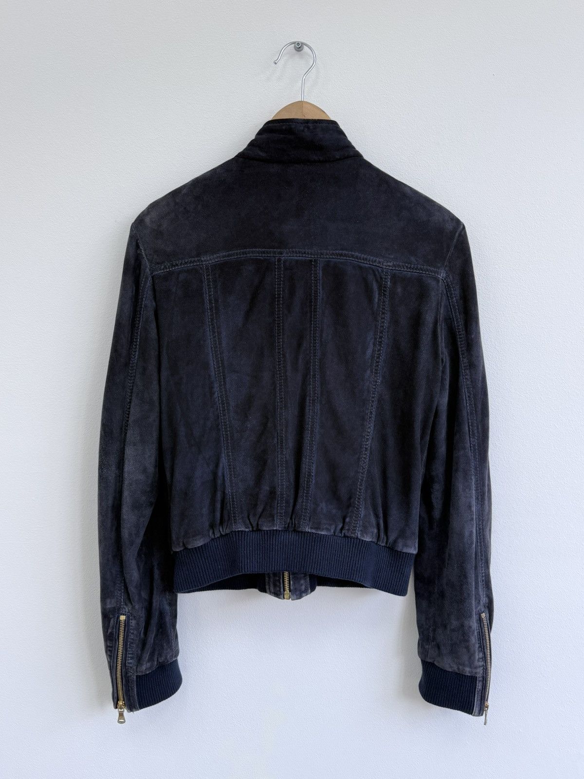 Dolce & Gabbana Dolce & Gabbana Lamb Suede Leather Jacket Size M / US 6-8 / IT 42-44 - 6 Thumbnail
