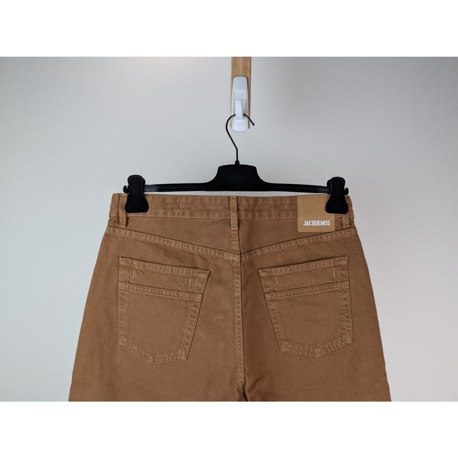 Jacquemus o1rshd1 Le de Nîmes Straight-Leg Denim Jeans Camel / Beige Size US 32 / EU 48 - 13 Thumbnail