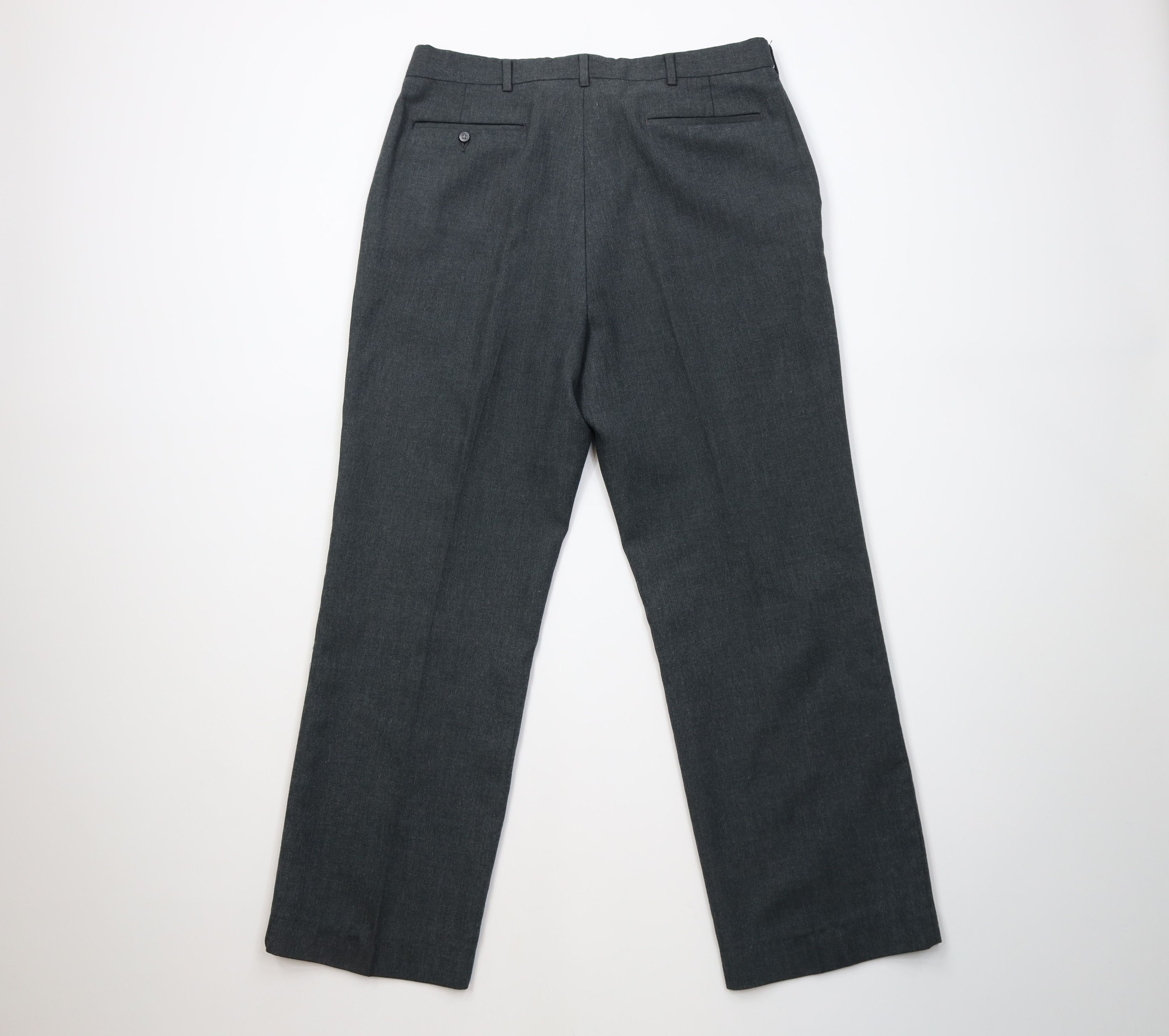 Vintage Vintage 70s Streetwear Gabardine Knit Wide Leg Chino Pants Size US 36 / EU 52 - 9 Thumbnail