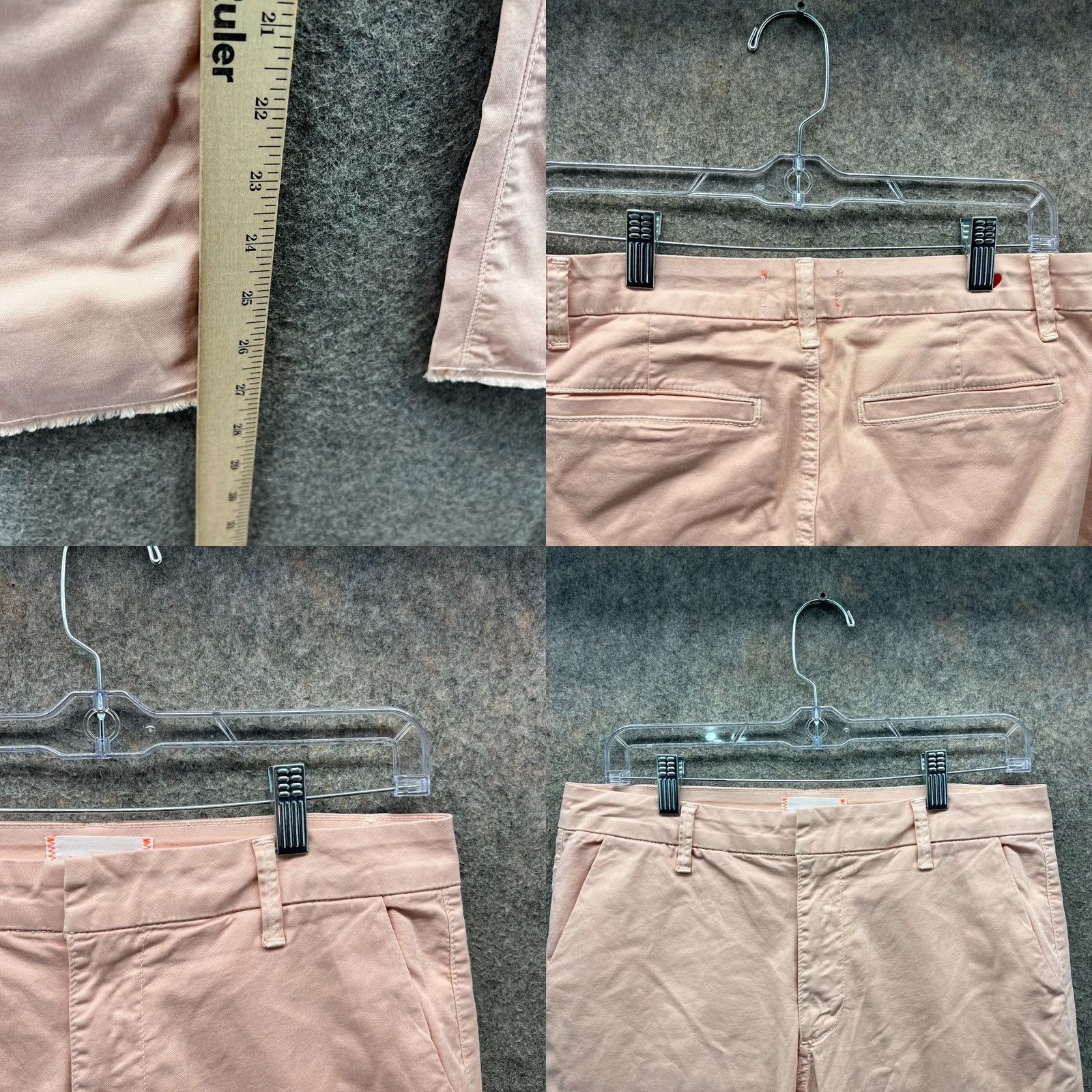 Sundry VINTAGE Sundry Pants Womens 27 Pink Chino Flat Front High Rise Cotton Preppy Regular Straight Menacing No Size 27" / US 4 / IT 40 - 8 Thumbnail