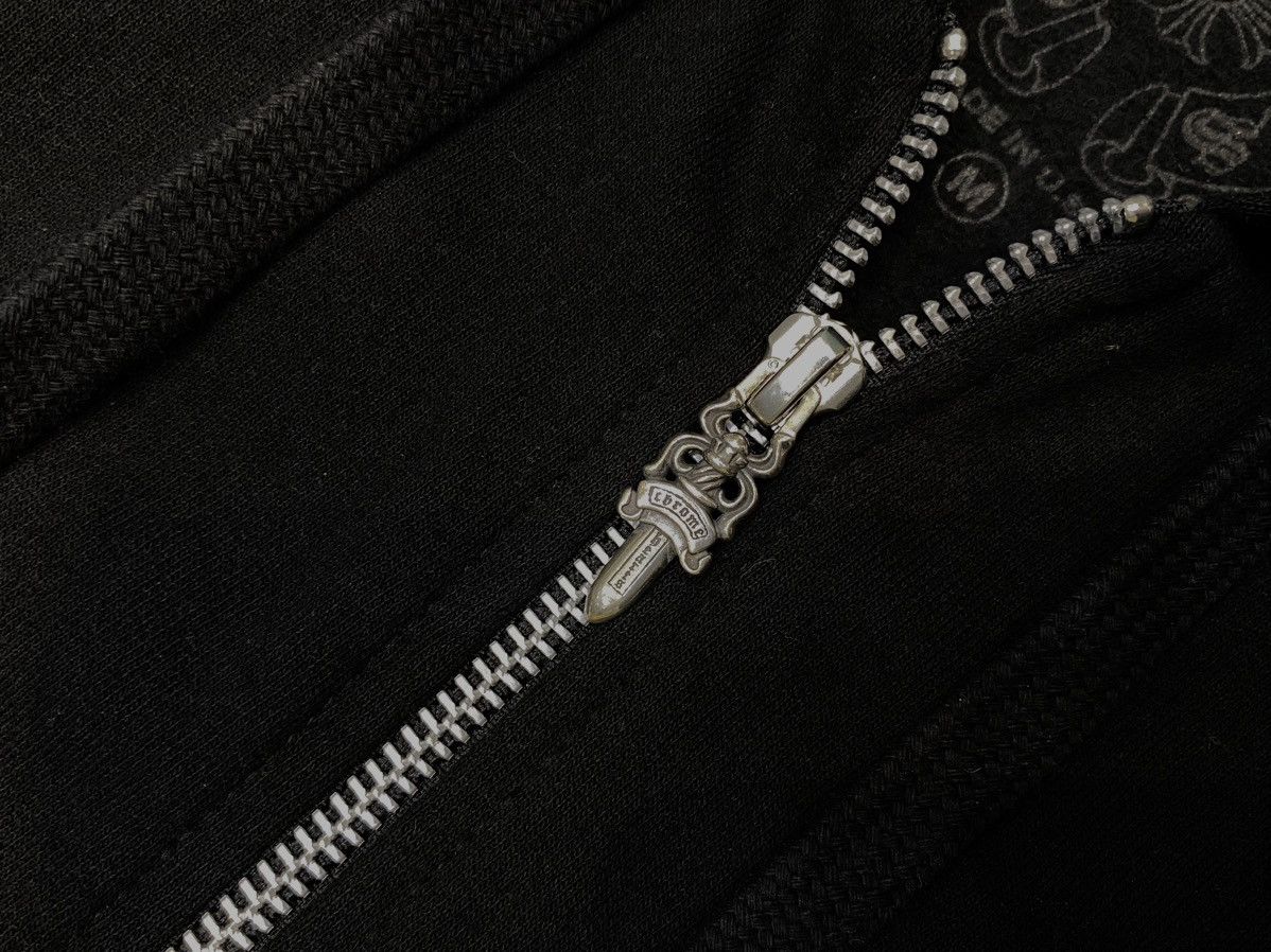 Chrome Hearts CHROME HEARTS Vertical Logo Glitter Zip Hoodie black Size US M / EU 48-50 / 2 - 2 Thumbnail