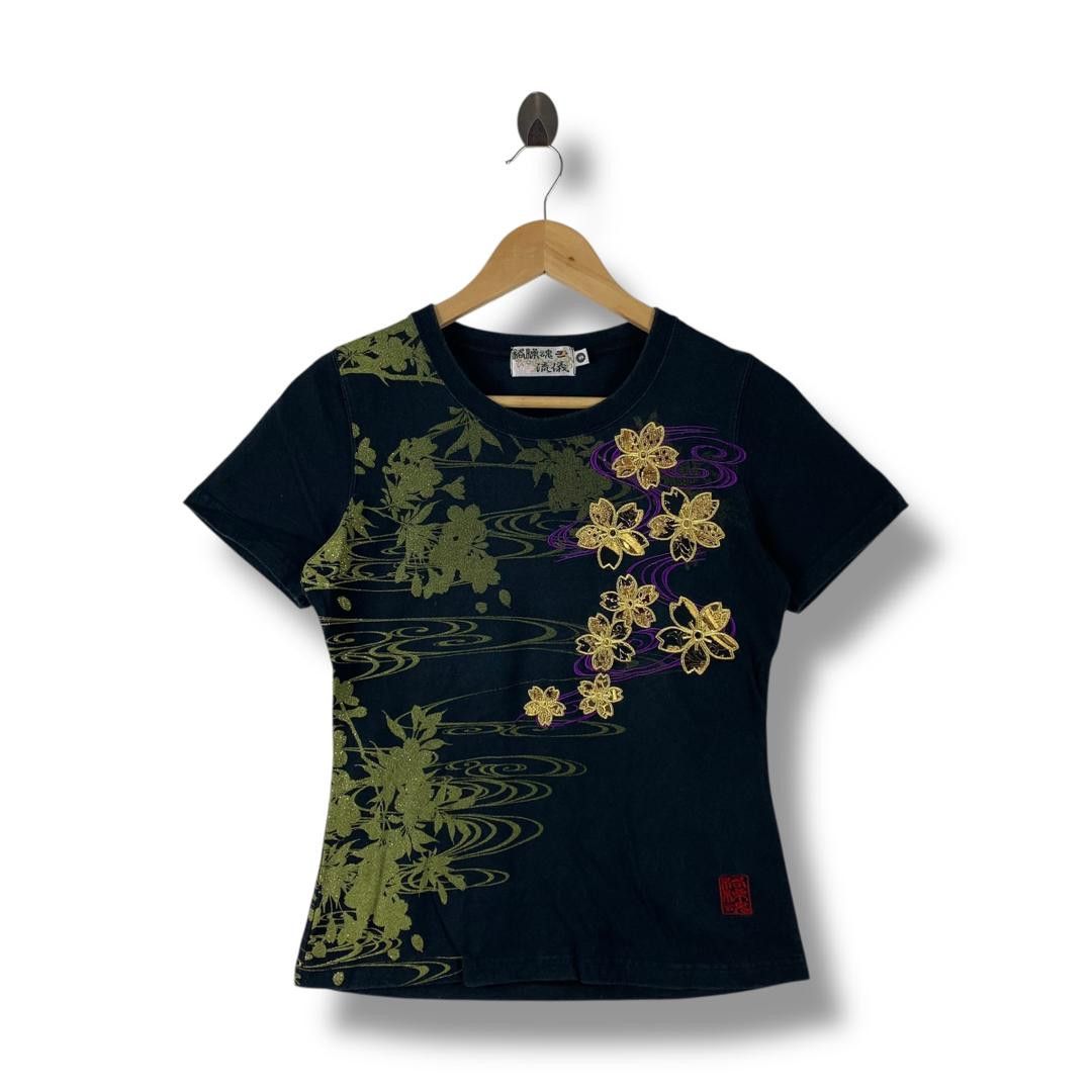 Karakuri Tamashii KARAKURI TAMASHI japanese culture embroidery women tee Size S / US 4 / IT 40 - 1 Thumbnail