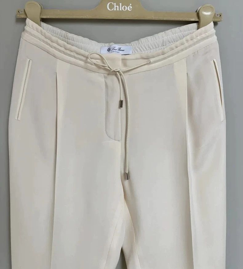Loro Piana LORO PIANA Women's silk casual pants Size 26" / US 2 / IT 38 - 2 Thumbnail