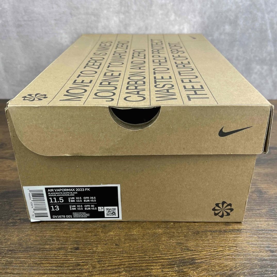 Nike Nike Air VaporMax 2023 Flyknit Oreo Black White DV1678-001 Size US 11.5 / EU 44-45 - 10 Thumbnail