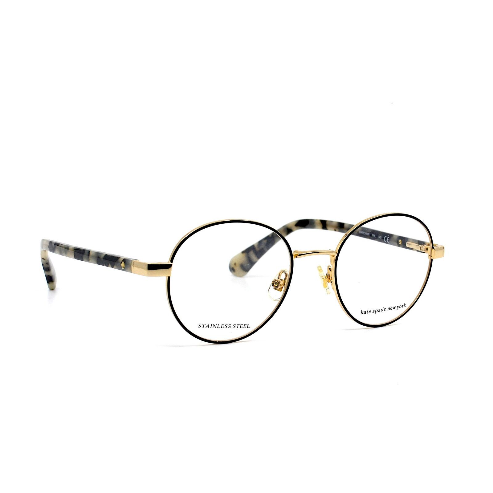 Kate Spade NEW KATE SPADE MARCIANN RHL BROWN GOLD EYEGLASSES FRAME Size ONE SIZE - 1 Thumbnail