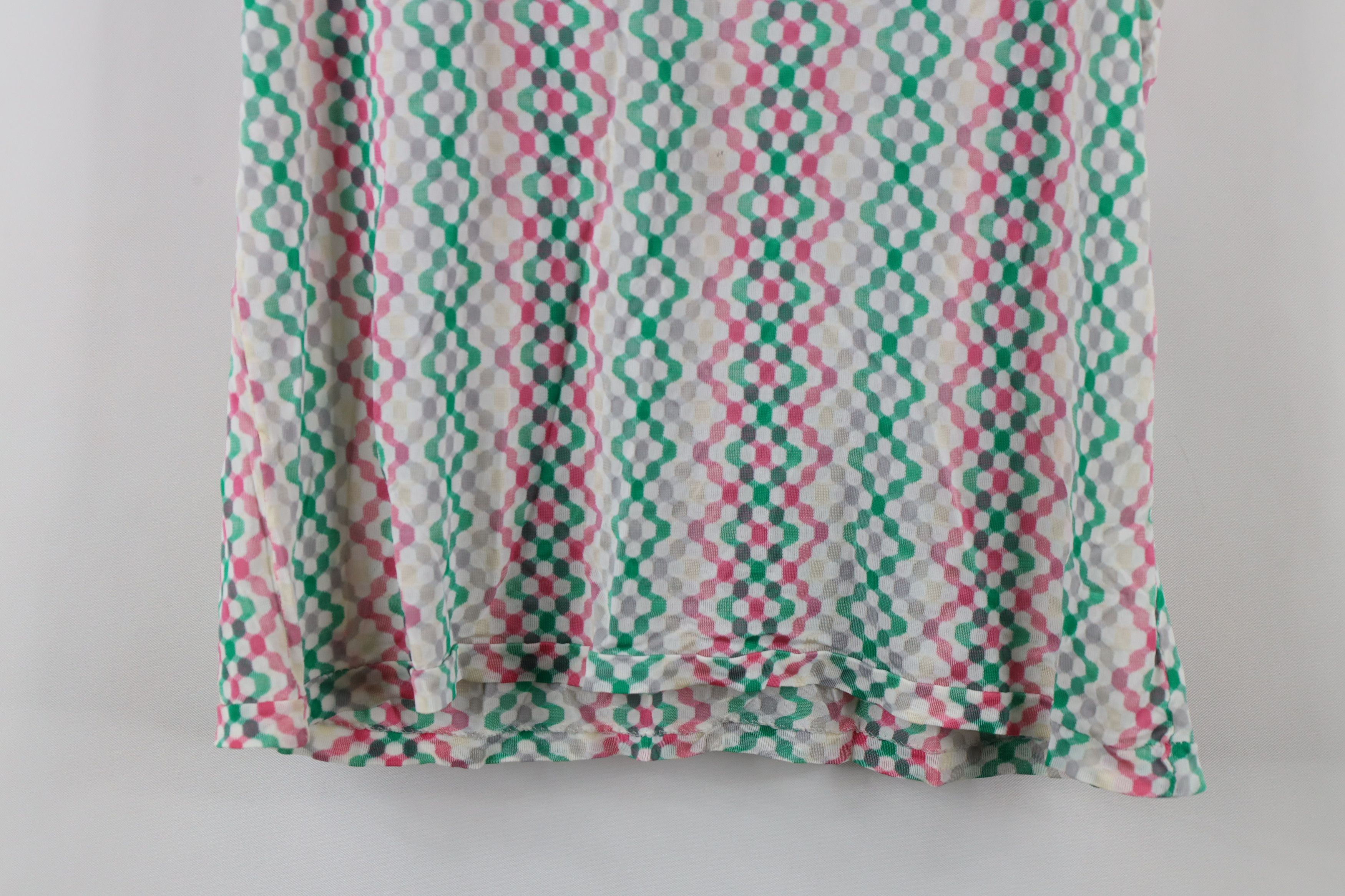 Vintage Vintage 70s Streetwear Geometric Knit Tank Top T-Shirt Size S / US 4 / IT 40 - 9 Thumbnail