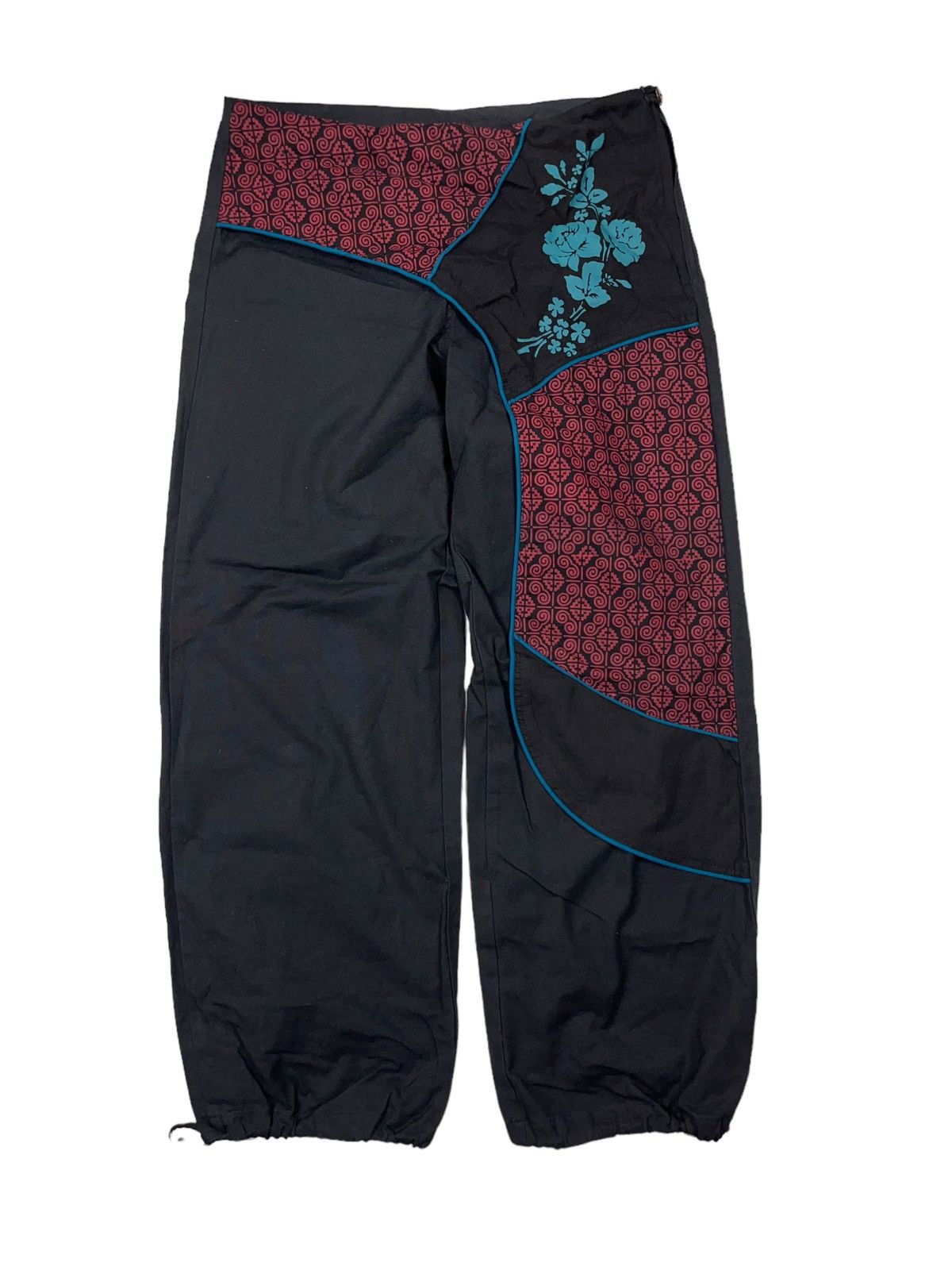 Japanese Brand × Vintage Vintage Nepal Parachute Fit Pants y2k Baggy Size US 34 / EU 50 - 1 Thumbnail