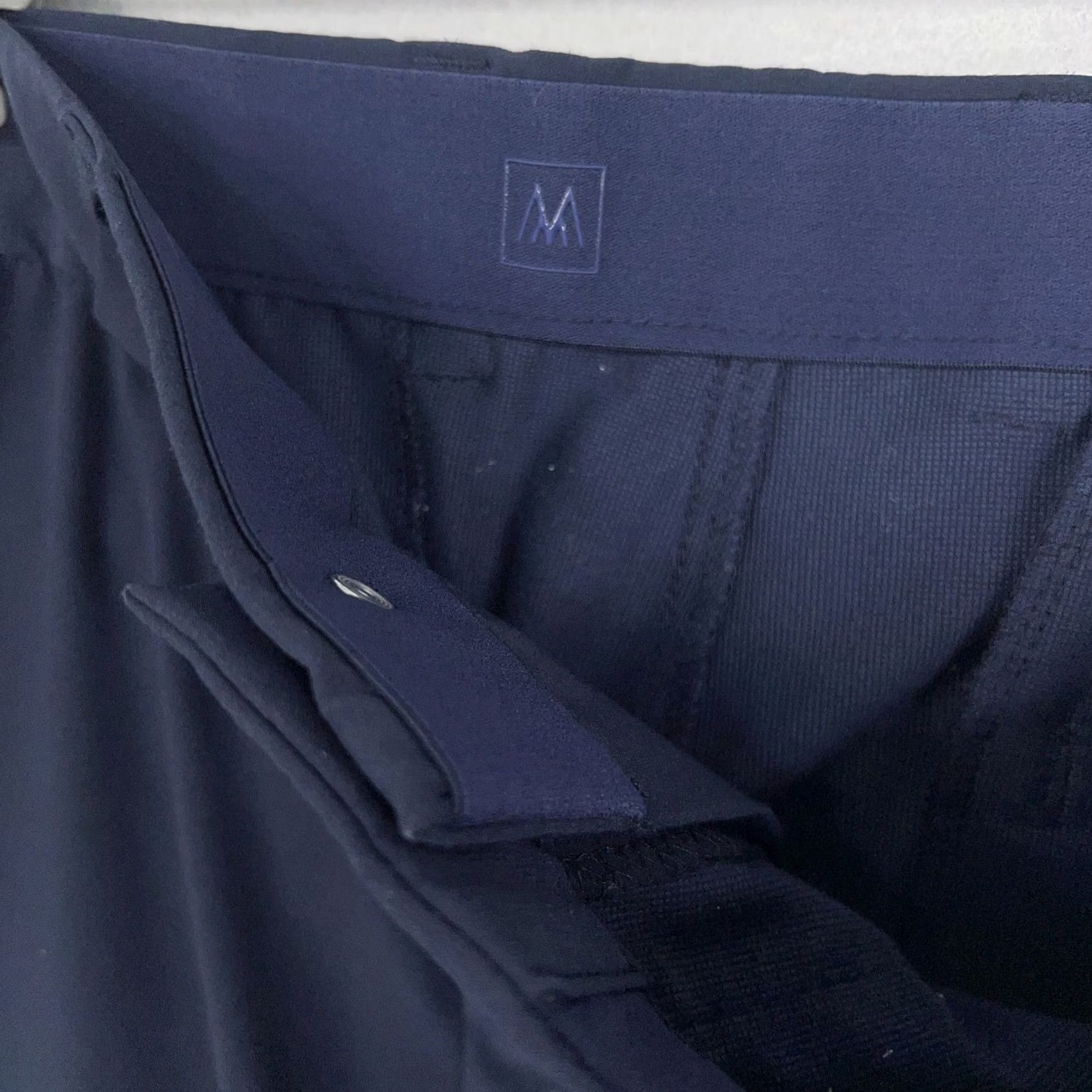Mizzen+Main Mizzen Main Pants Mens 36x30 Navy Blue Helmsman Slim Performance Stretch Golf Size US 36 / EU 52 - 4 Thumbnail