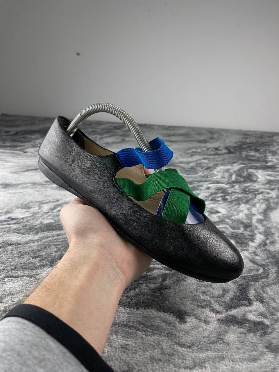 Prada Prada Leather Ballet Flats Women Size 36.5 Black Size US 6.5 / IT 36.5 - 8 Thumbnail