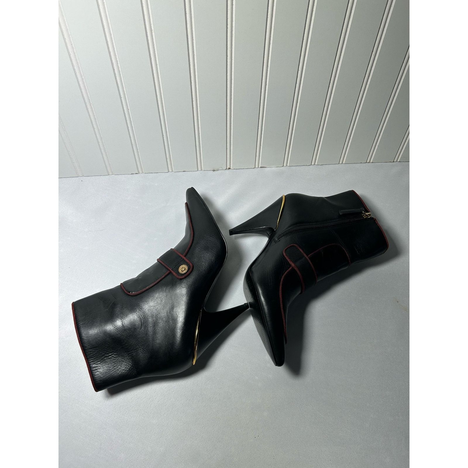 Nine West Nine West Westham Leather fabric Ankle Booties Sz 8 Size US 8 / IT 38 - 6 Thumbnail