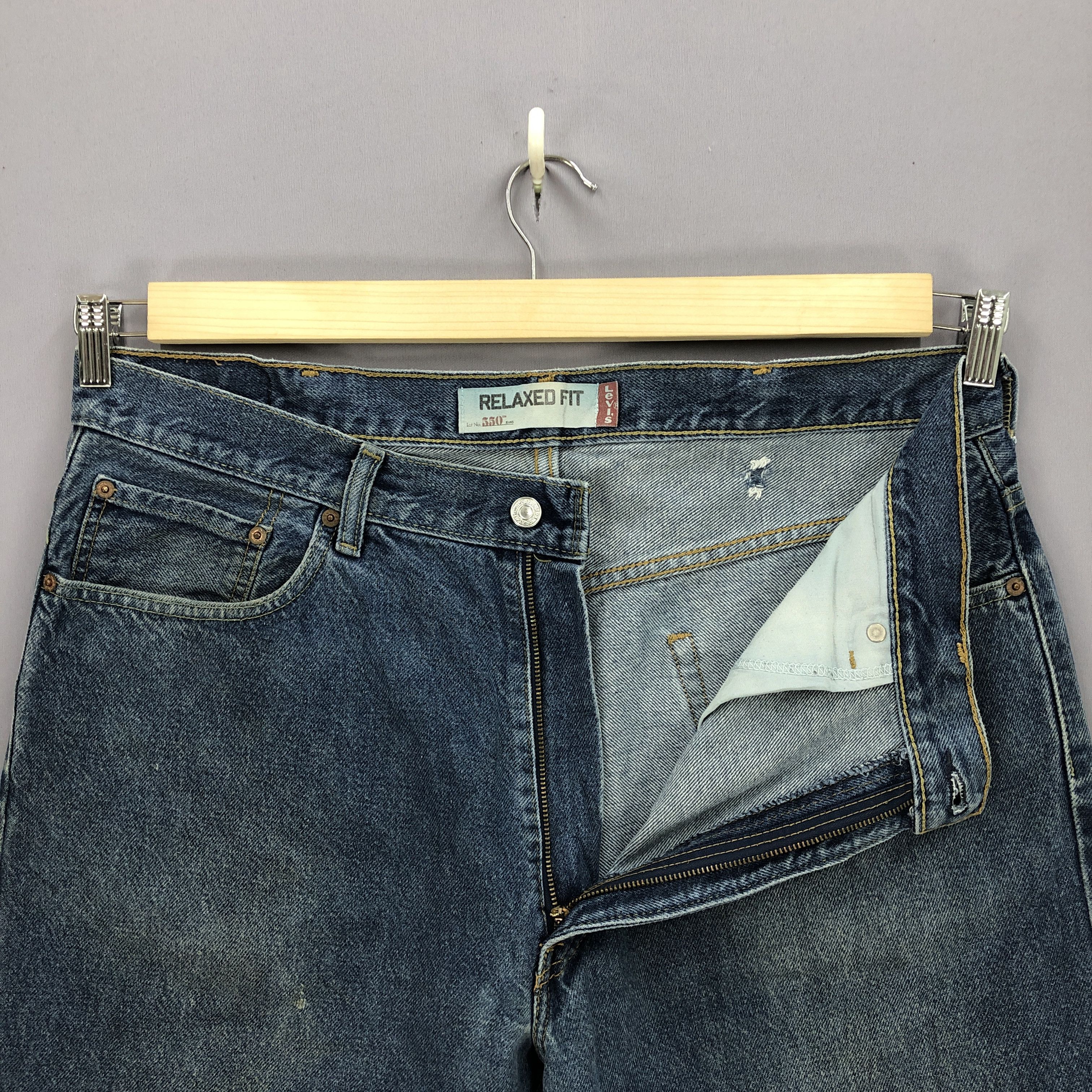 Levi's Vintage Levis Blue Washed Jeans Levi's 550 Stonewash Denim Size US 38 / EU 54 - 6 Thumbnail