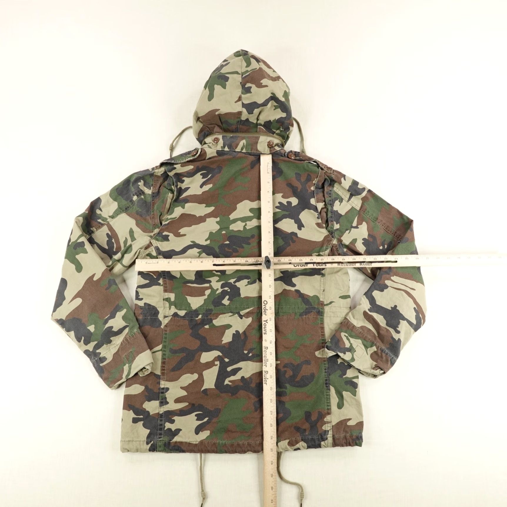 Obey Obey Propaganda Jacket Mens Medium Green Camo Military Field Coat Hidden Hood Size US M / EU 48-50 / 2 - 6 Thumbnail