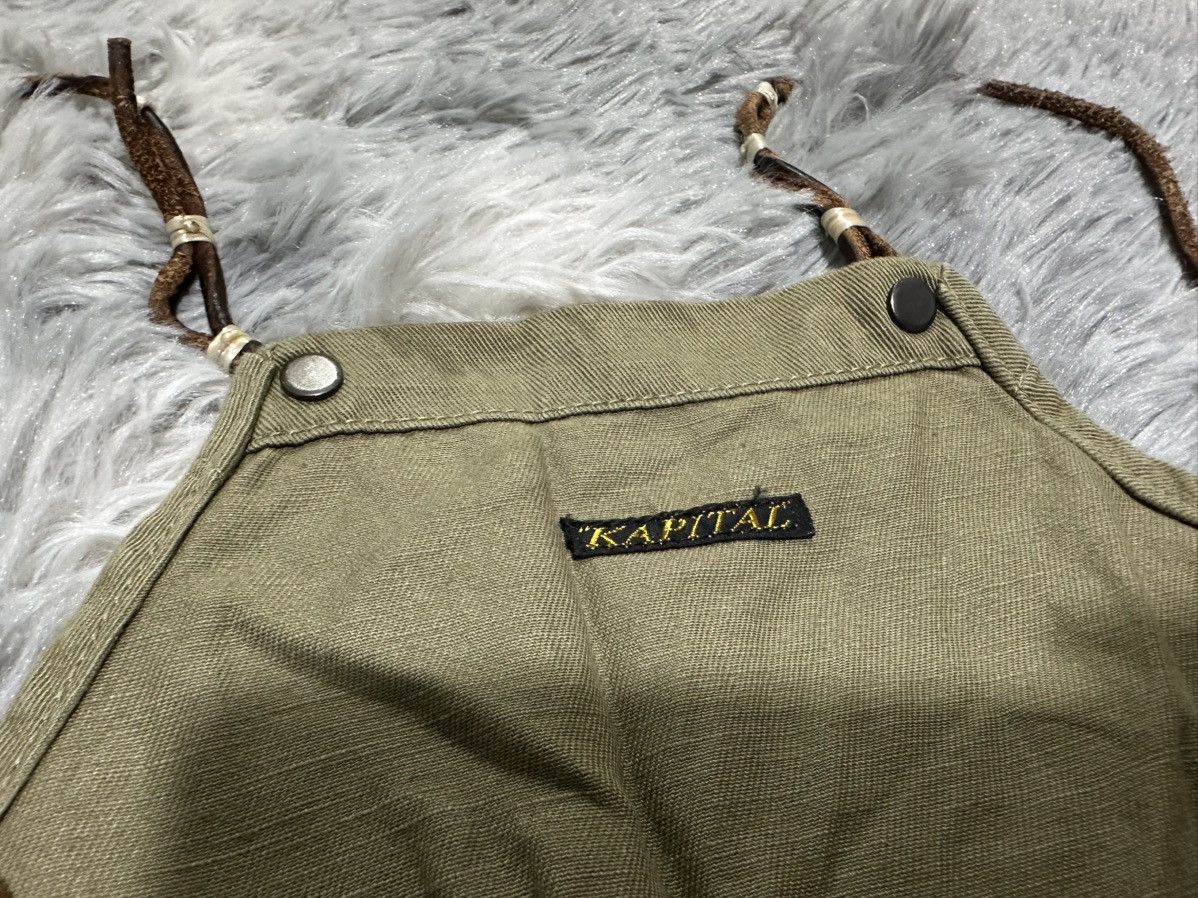 Kapital 🔥Vintage Kapital Overalls Leather Laces Pants Wide Leg Size US 32 / EU 48 - 11 Thumbnail
