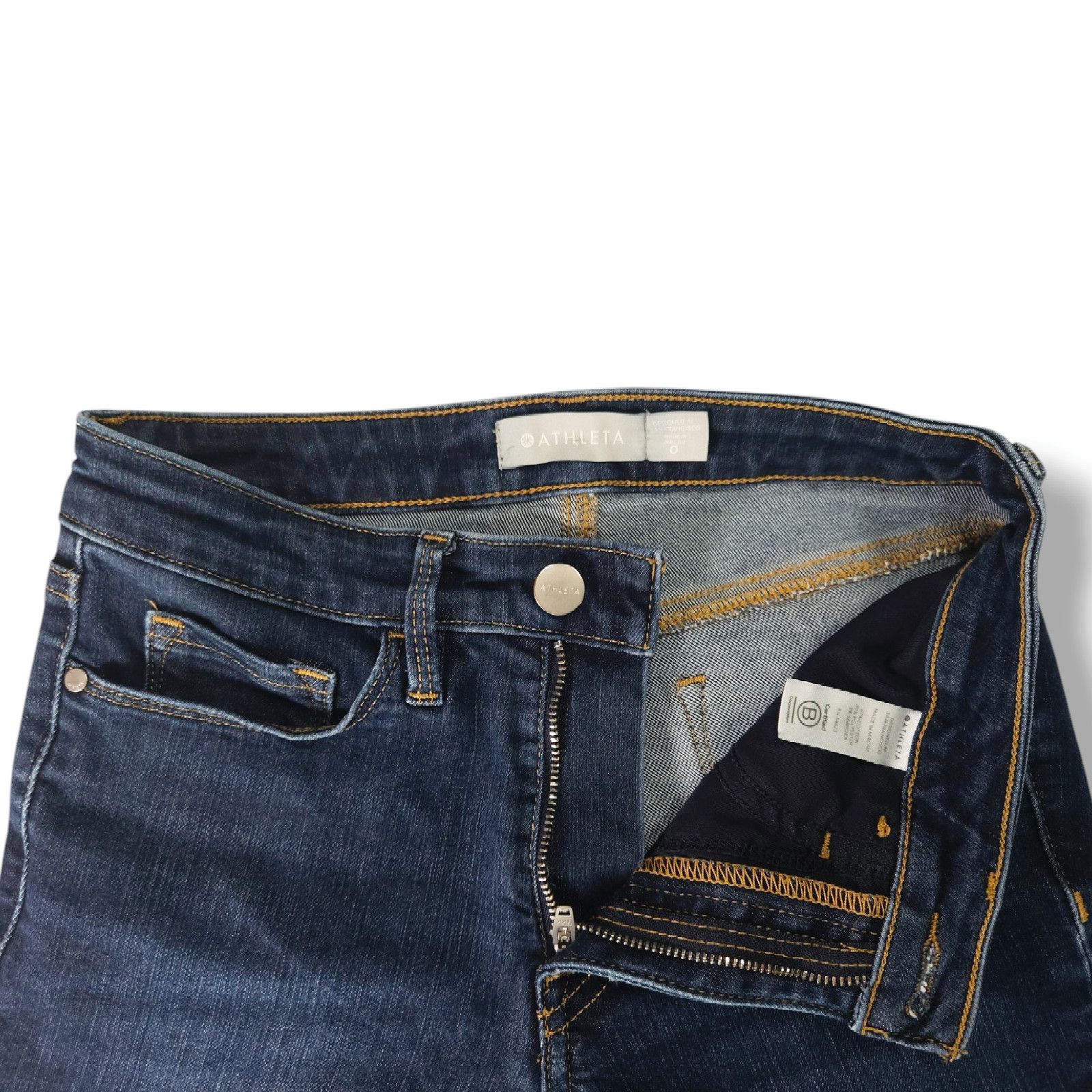 Athleta EUC Athleta Sculptek Stretch Ultra Skinny Jeans Sz 0[25] x28 Size 25" / US 0 / IT 36 - 4 Thumbnail